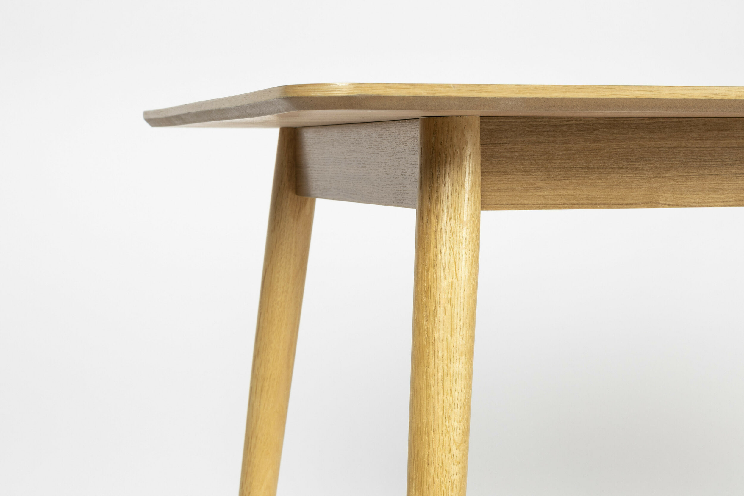 ZILT Eettafel 'Hany' Eikenhout Visgraat, 160 x 80cm, kleur Naturel