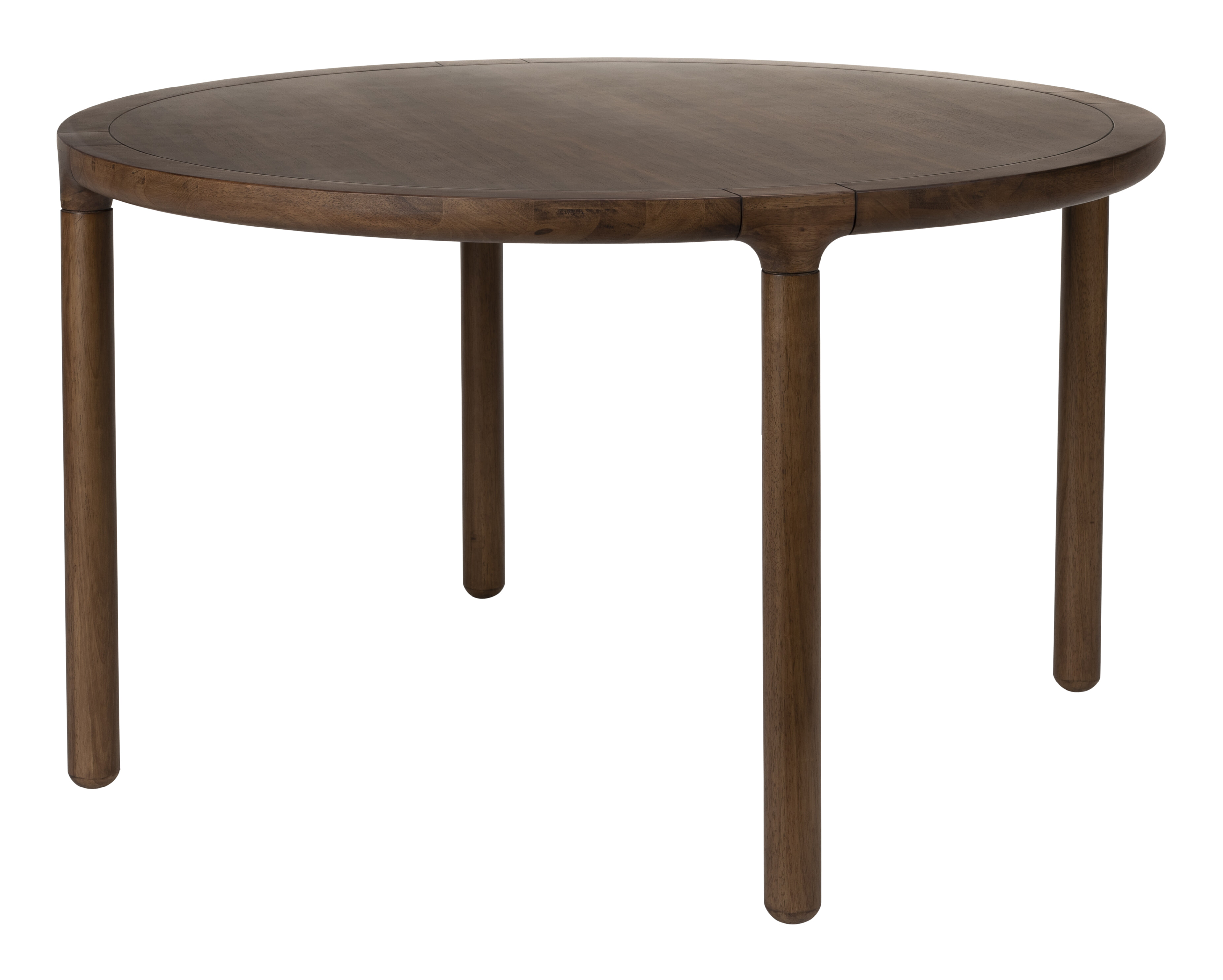 Zuiver Ronde Eettafel Storm Walnoot en rubberhout, 128cm - Bruin