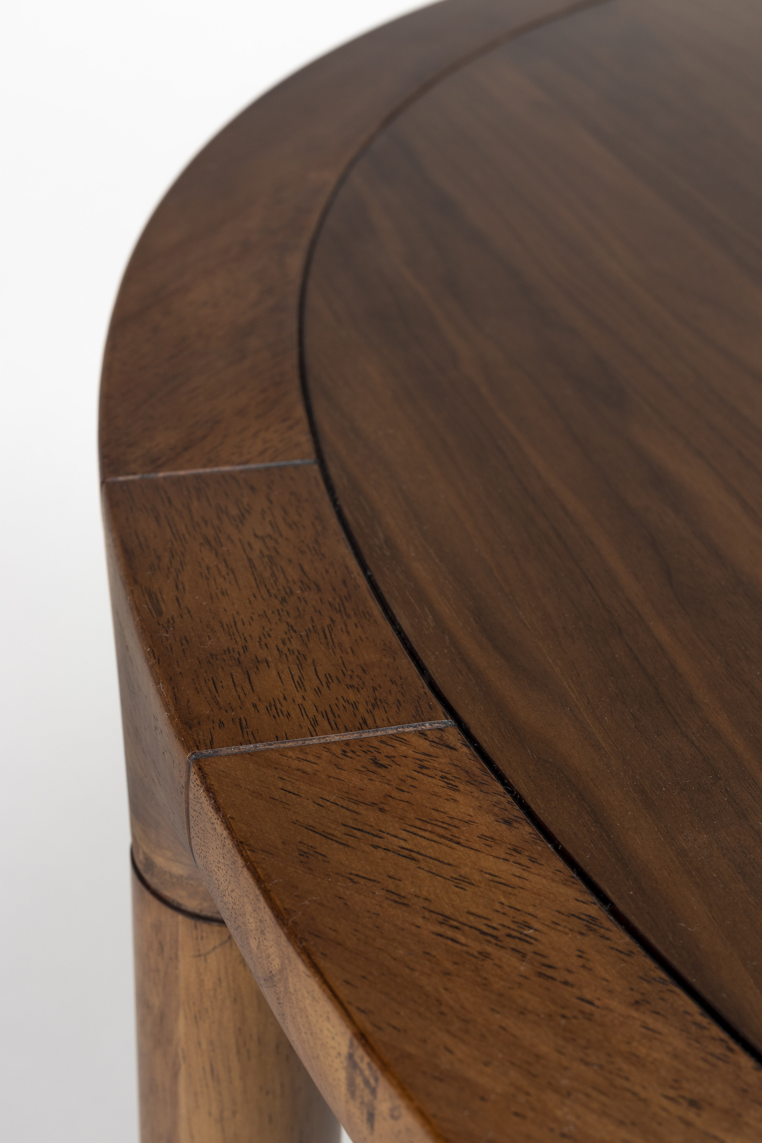 Zuiver Ronde Eettafel 'Storm' Walnoot en rubberhout, 128cm