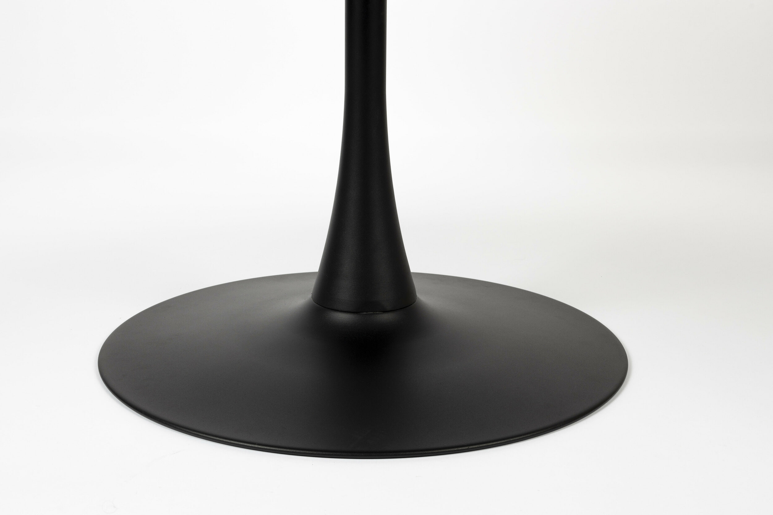ZILT Ronde Eettafel 'Trisha' Marmerlook, 110cm, kleur Bruin