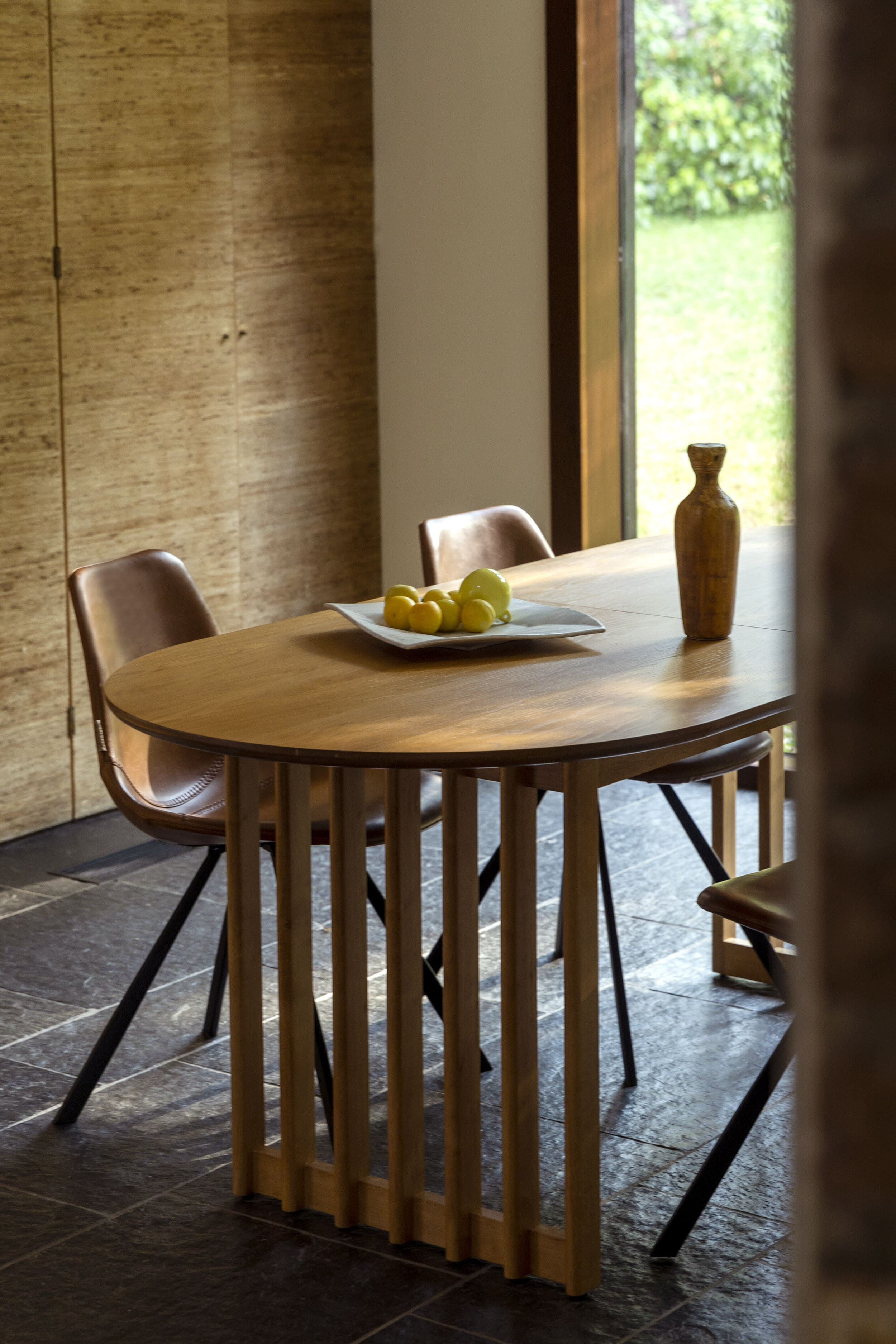 Dutchbone Uitschuifbare Eettafel 'Barlet' Eikenhout, 200/240 x 90cm