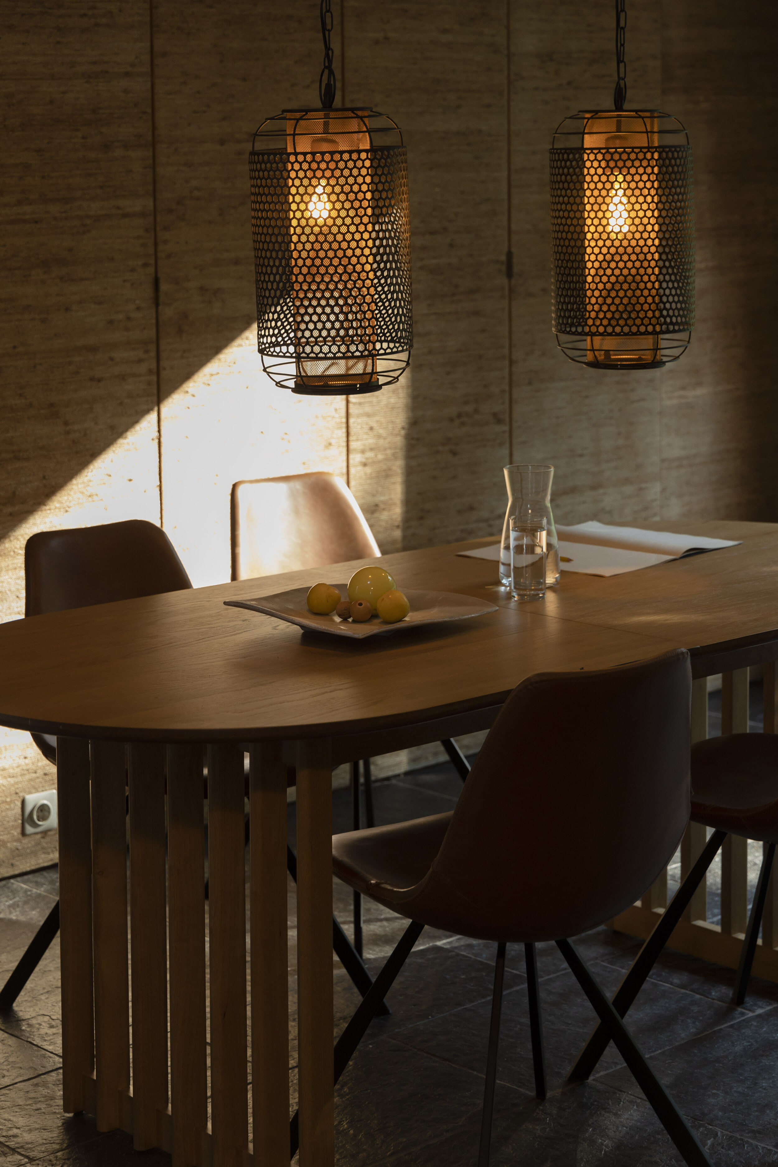 Dutchbone Uitschuifbare Eettafel 'Barlet' Eikenhout, 200/240 x 90cm