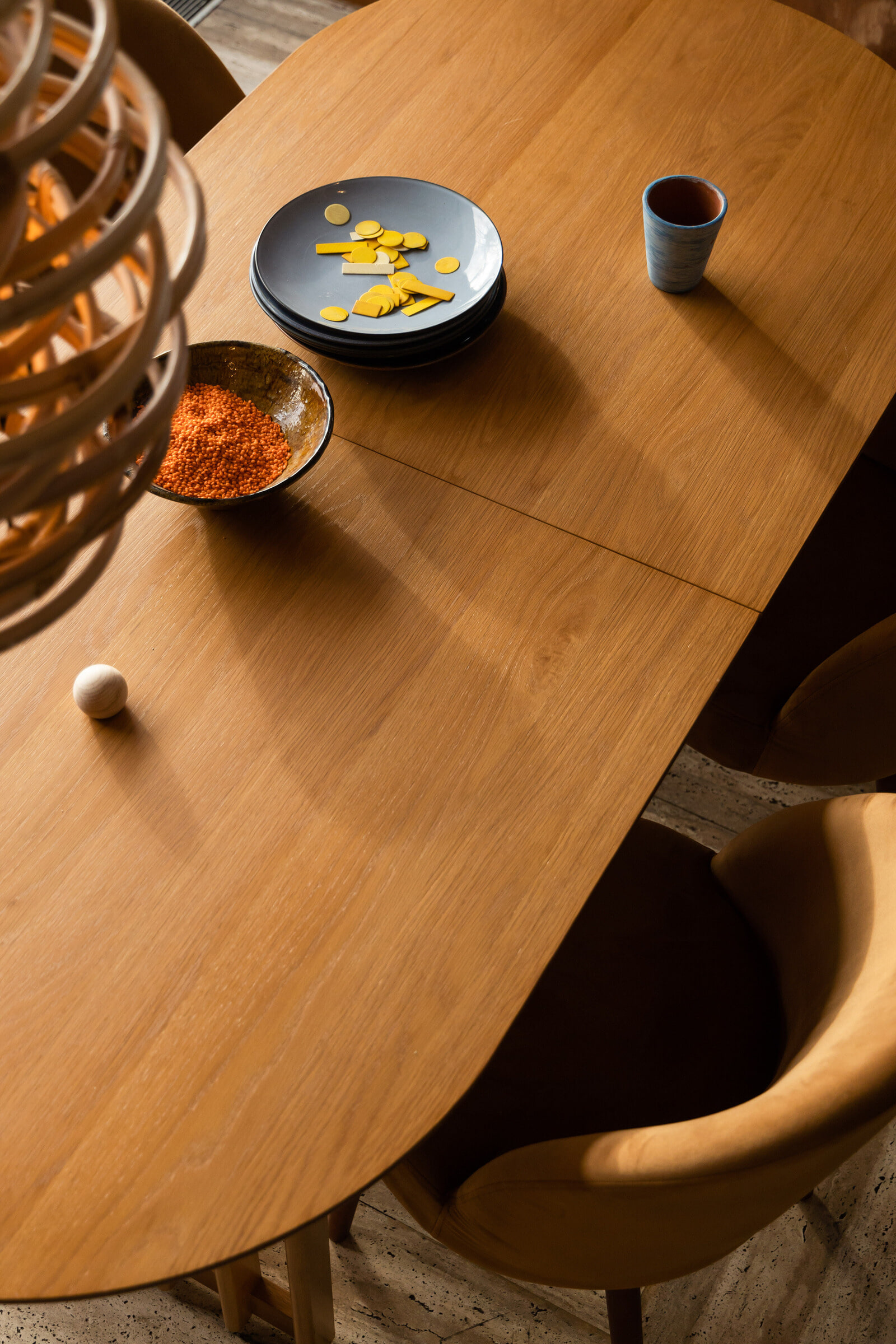 Dutchbone Uitschuifbare Eettafel 'Barlet' Eikenhout, 200/240 x 90cm