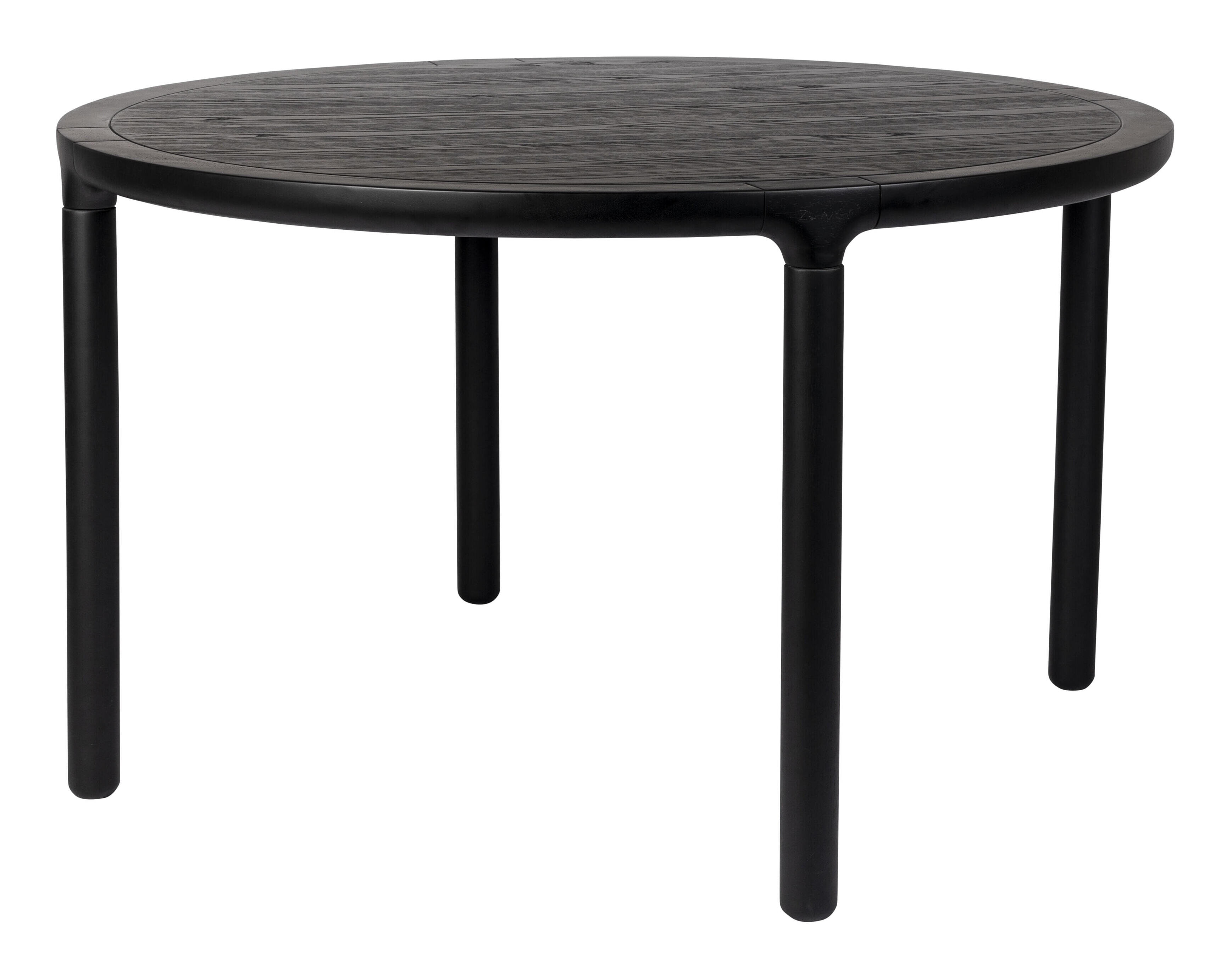 Zuiver Ronde Eettafel 'Storm' Essenhout, 128cm, kleur Zwart