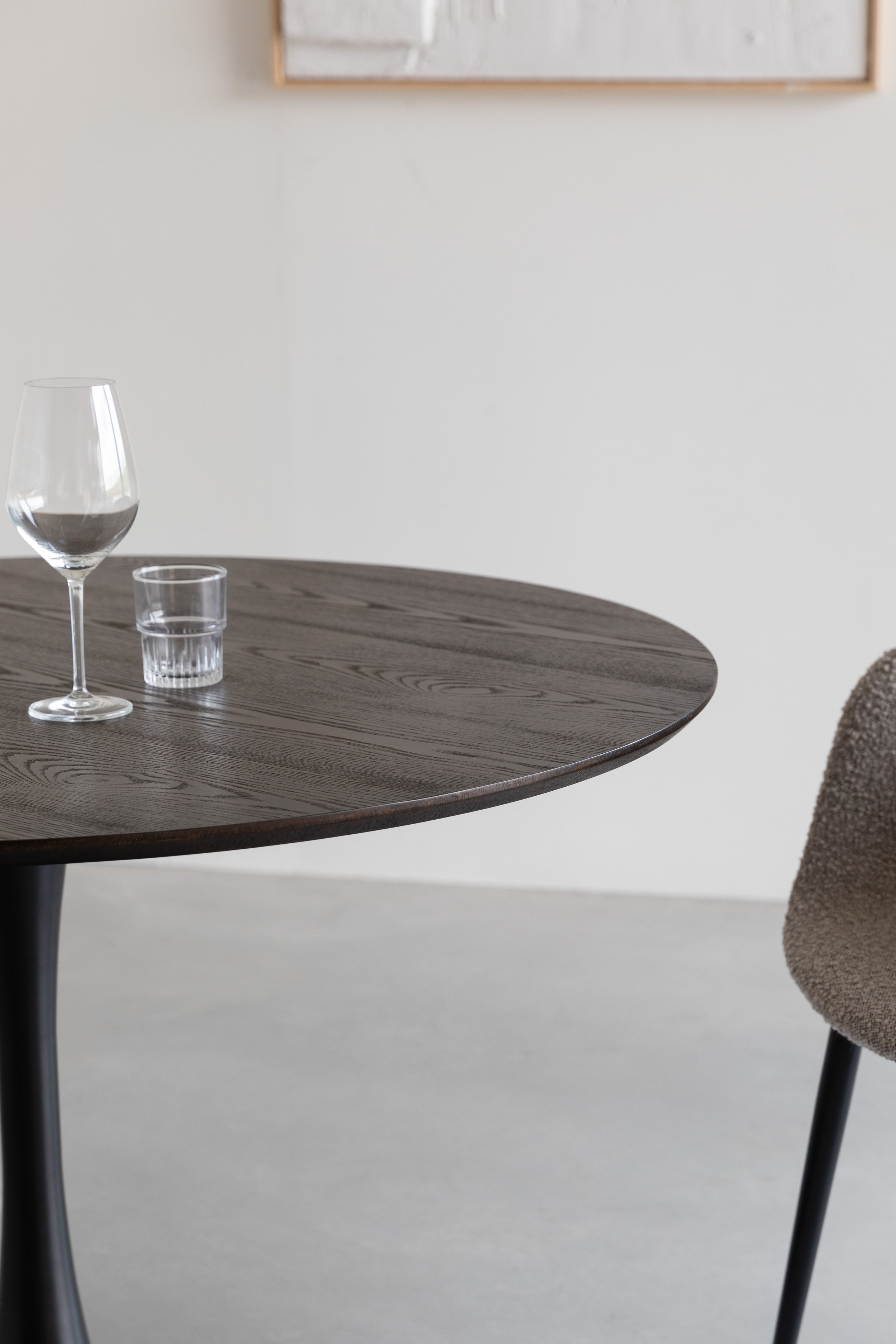 ZILT Ronde Eettafel 'Shandi' 110cm, kleur Bruin