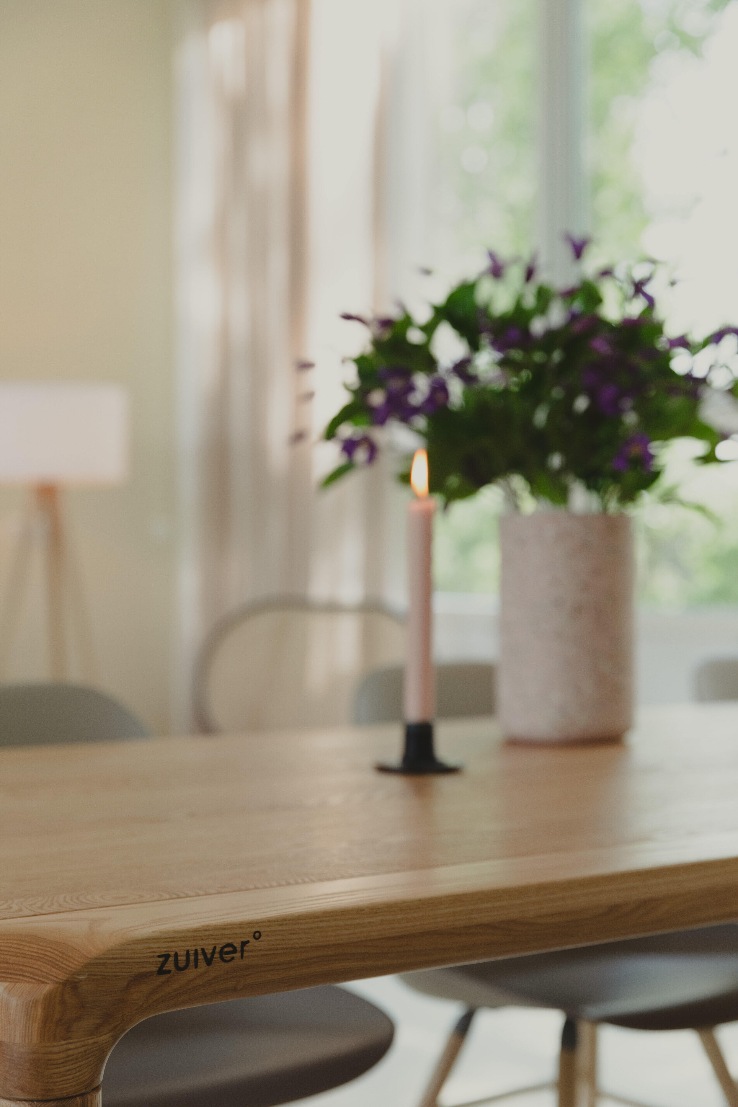 Zuiver Eettafel 'Storm' Essenhout, 160 x 90cm, kleur Naturel