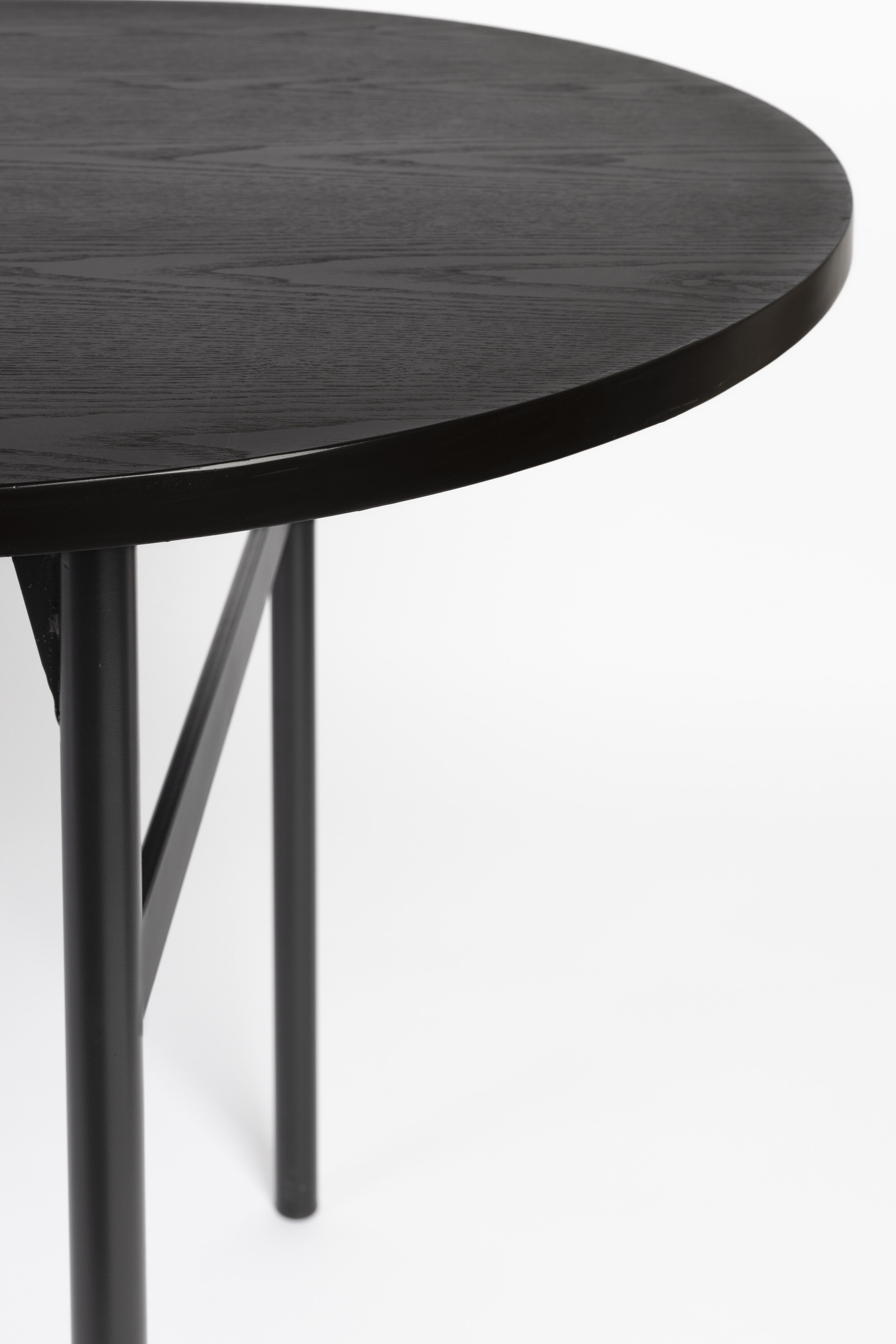 ZILT Ovale Eettafel 'Aditya' 180 x 80cm, kleur Zwart