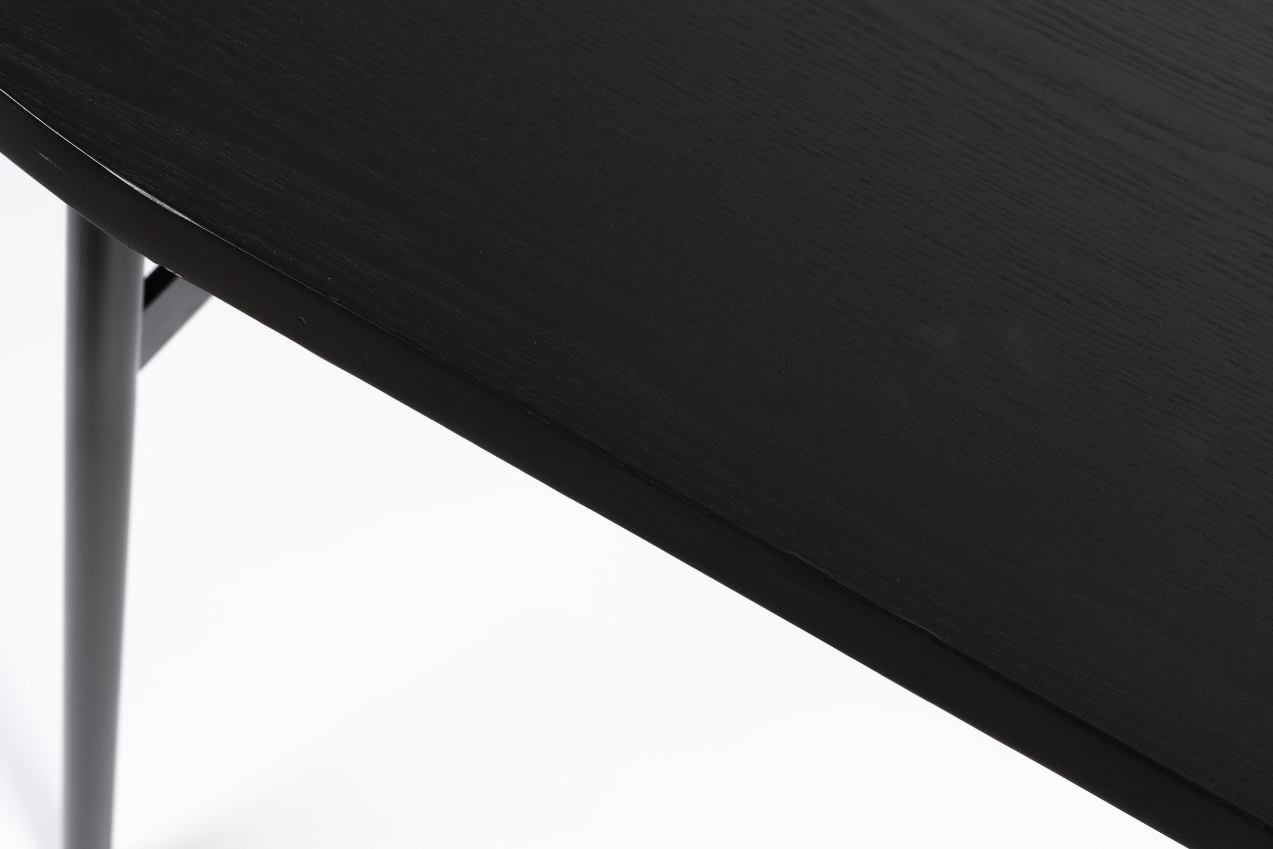 ZILT Ovale Eettafel 'Aditya' 180 x 80cm, kleur Zwart