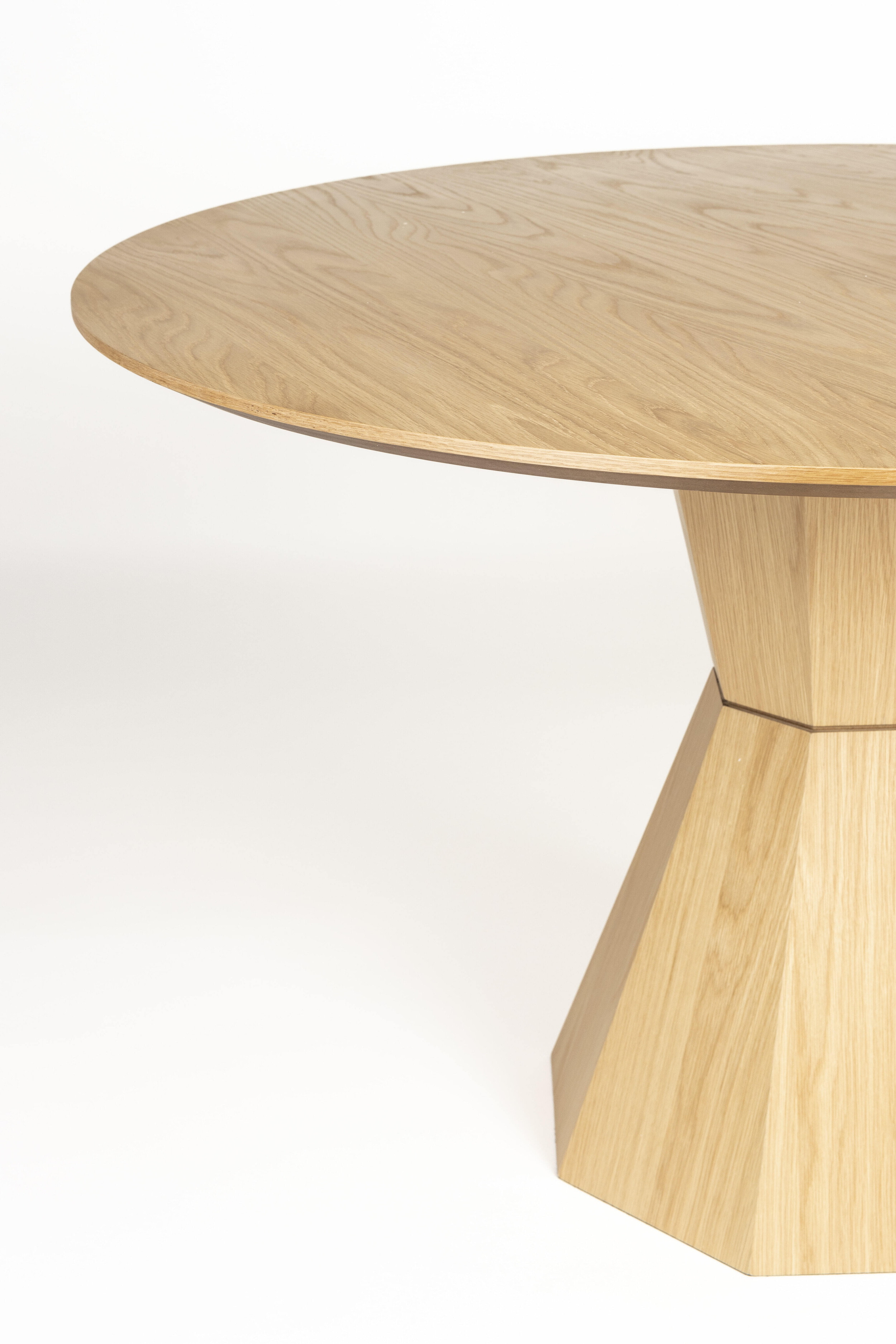 Zuiver Ronde Eettafel 'Lotus' Eikenhout, 120cm
