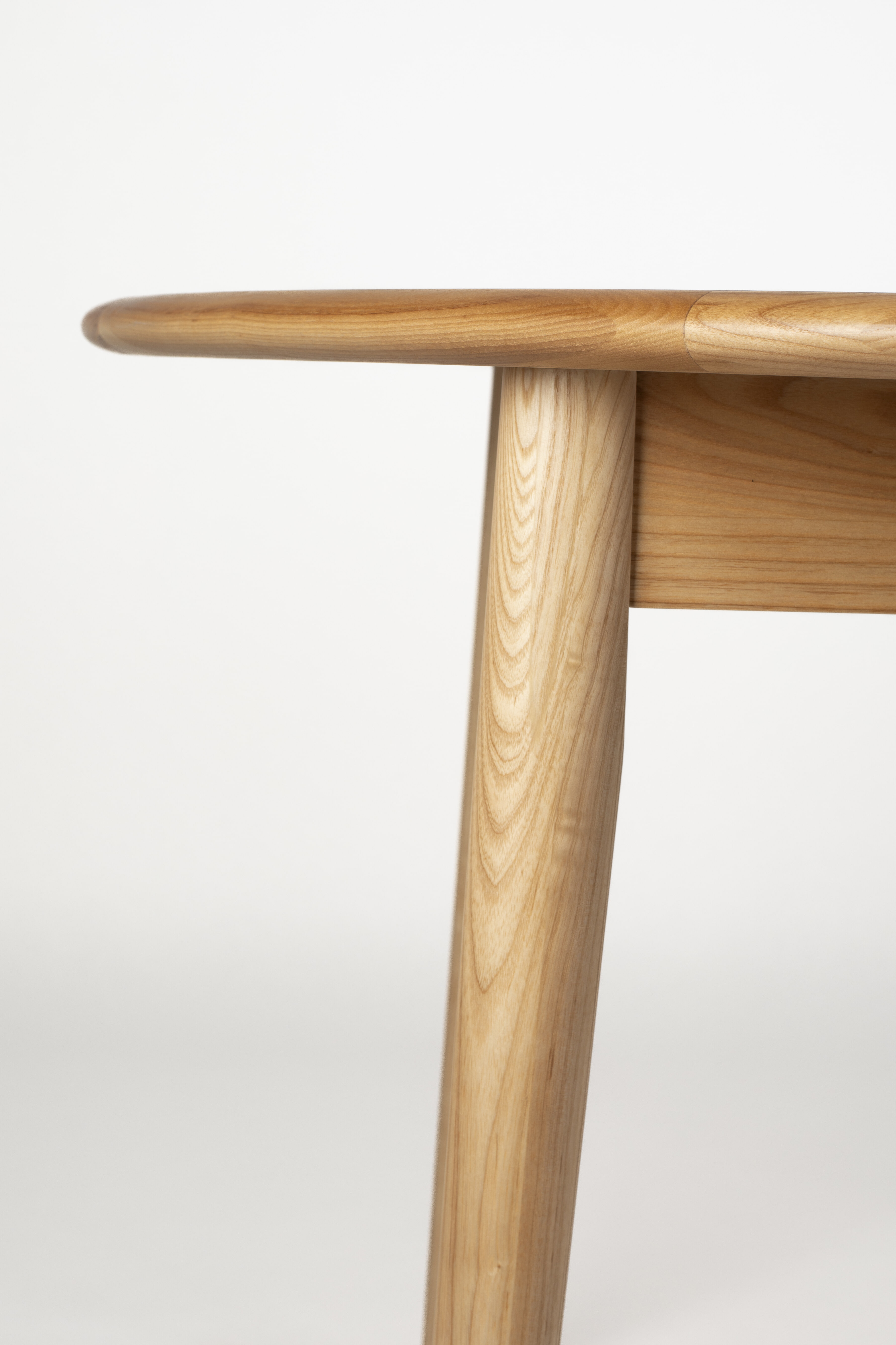 Zuiver Uitschuifbare Ronde Eettafel 'Twist' Eiken, 120-160 x 120cm