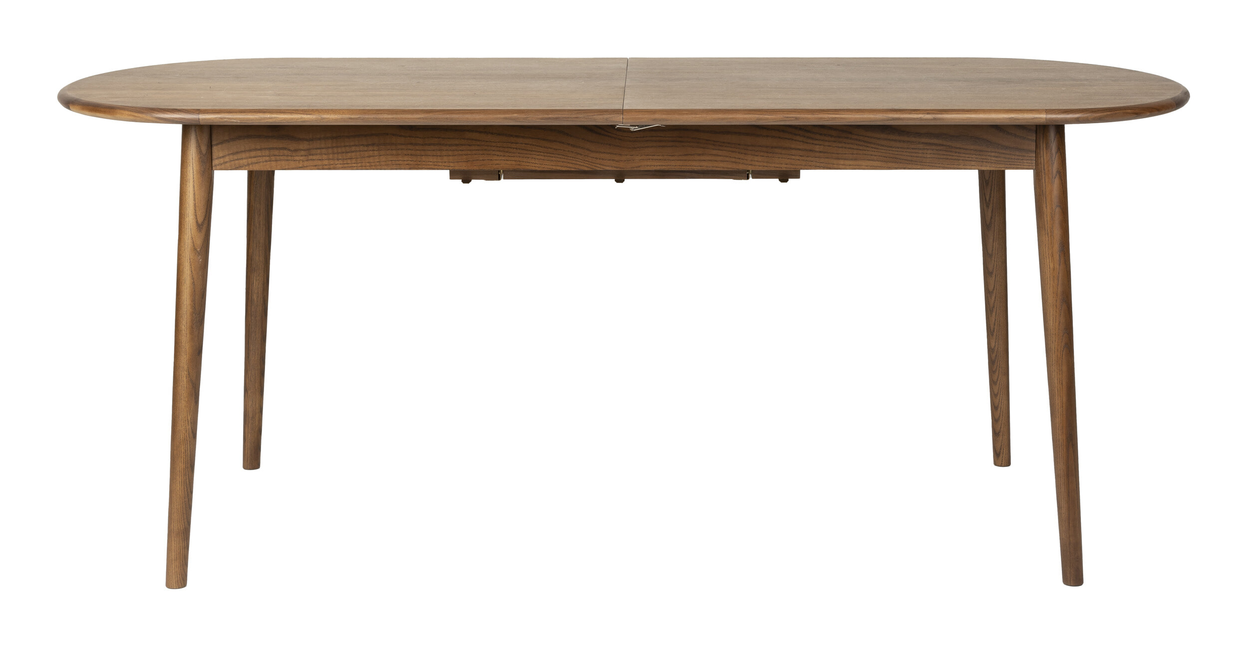 Zuiver Uitschuifbare Ovale Eettafel 'Twist' Walnoot, 185-240 x 90cm