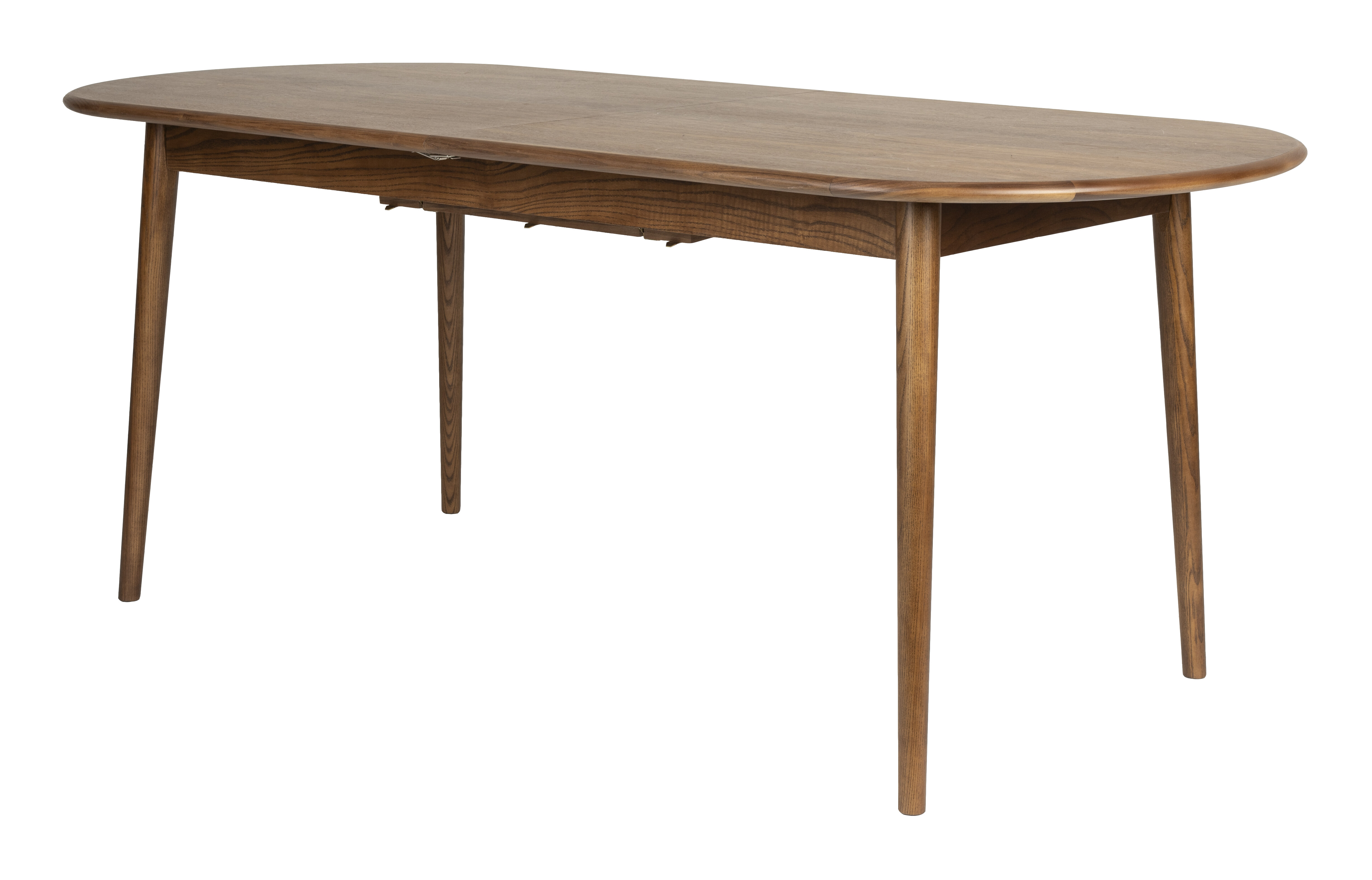 Zuiver Uitschuifbare Ovale Eettafel 'Twist' Walnoot, 185-240 x 90cm