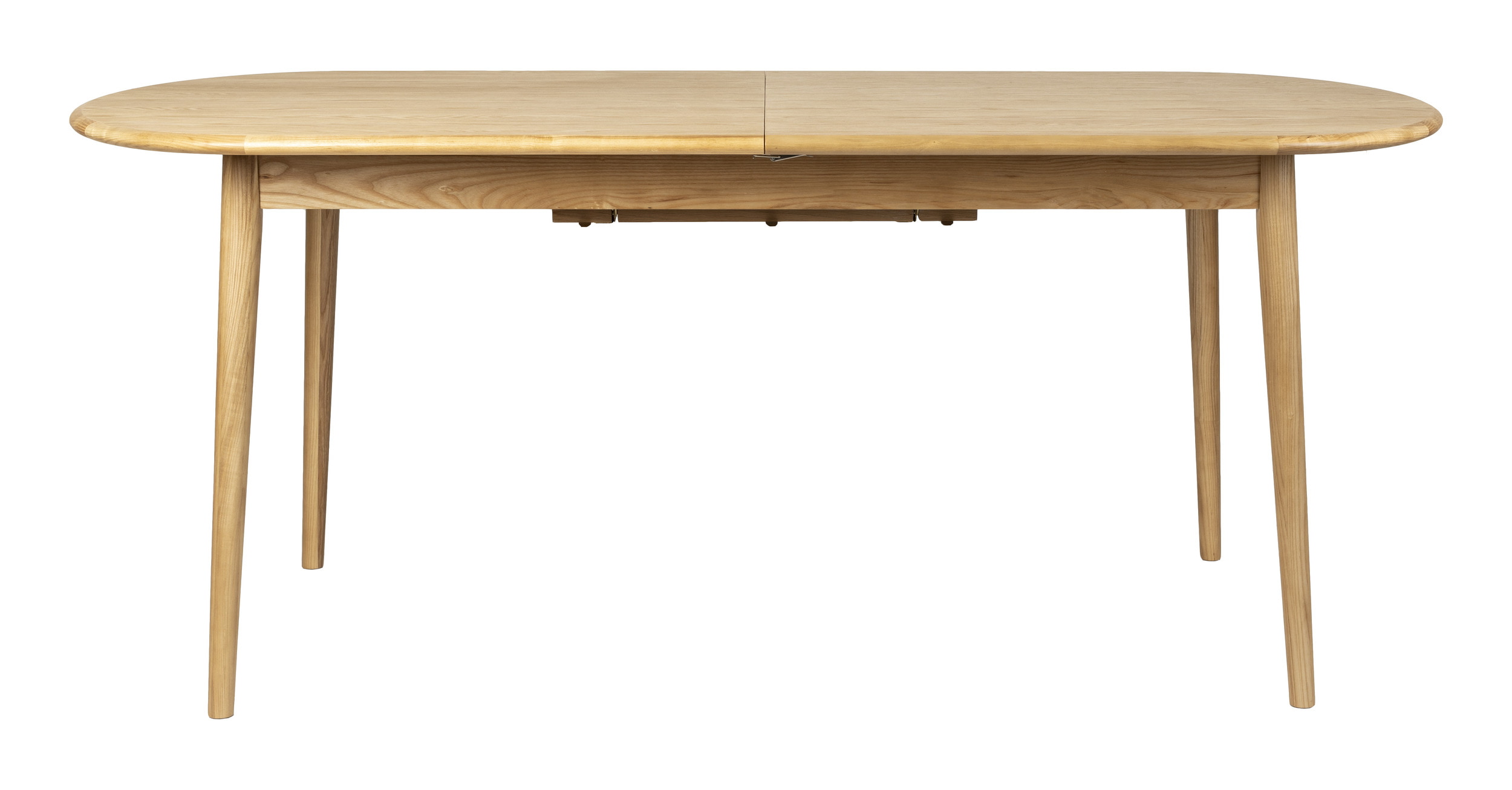 Zuiver Uitschuifbare Ovale Eettafel 'Twist' Eiken, 185-240 x 90cm