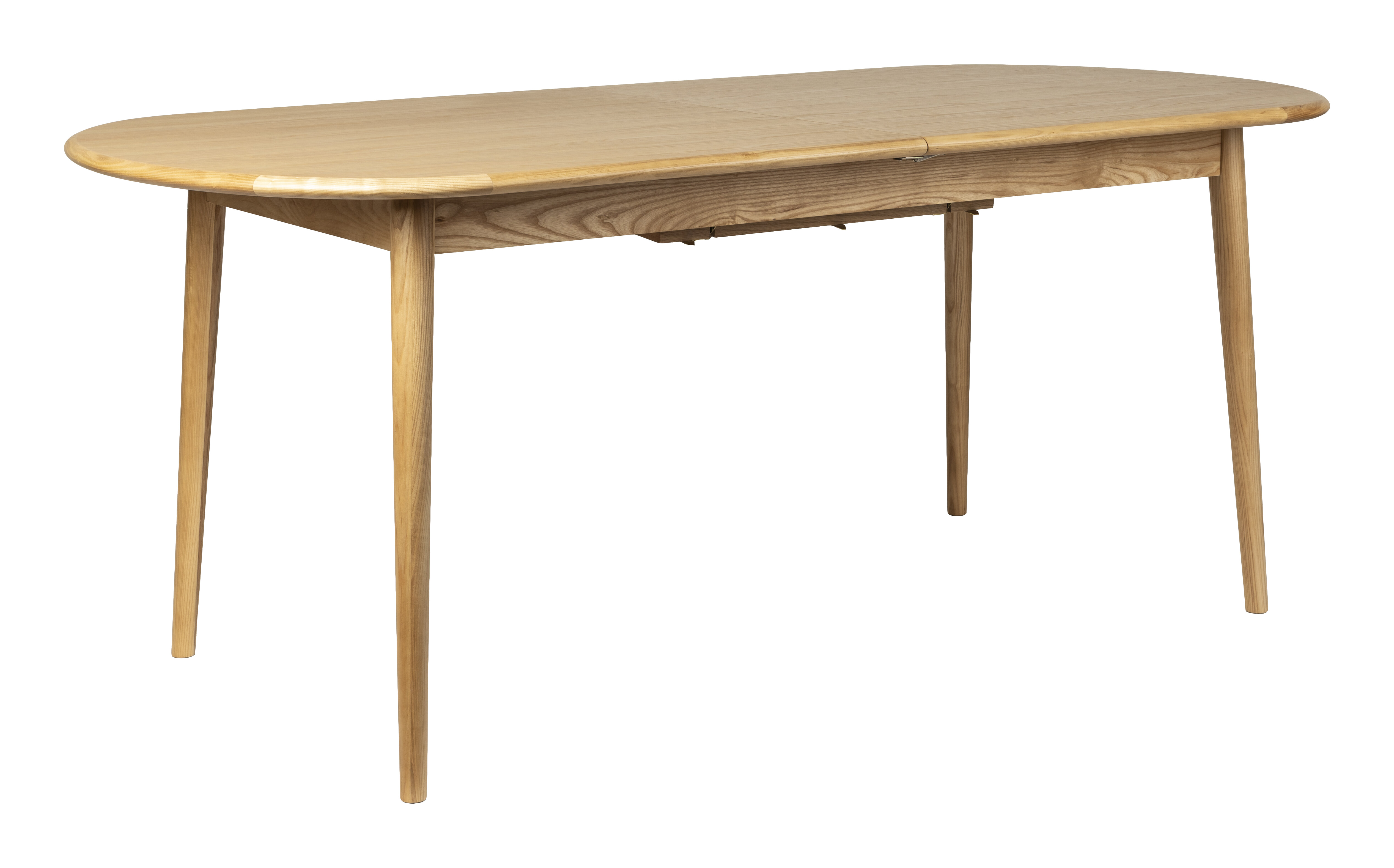 Zuiver Uitschuifbare Ovale Eettafel Twist Eiken, 185-240 x 90cm - Naturel