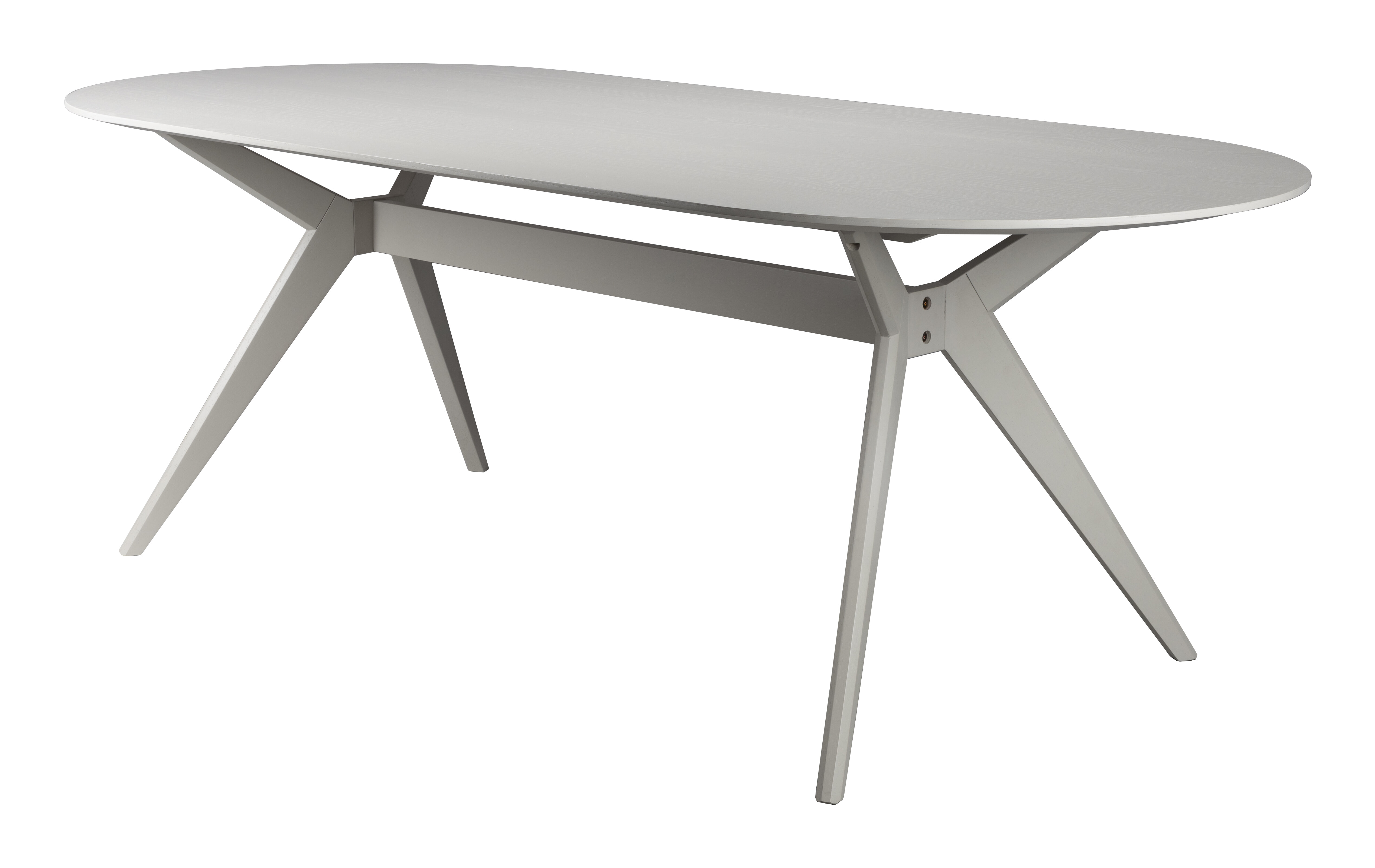 ZILT Ovale Eettafel 'Ciearra' 220 x 95cm, kleur Beige