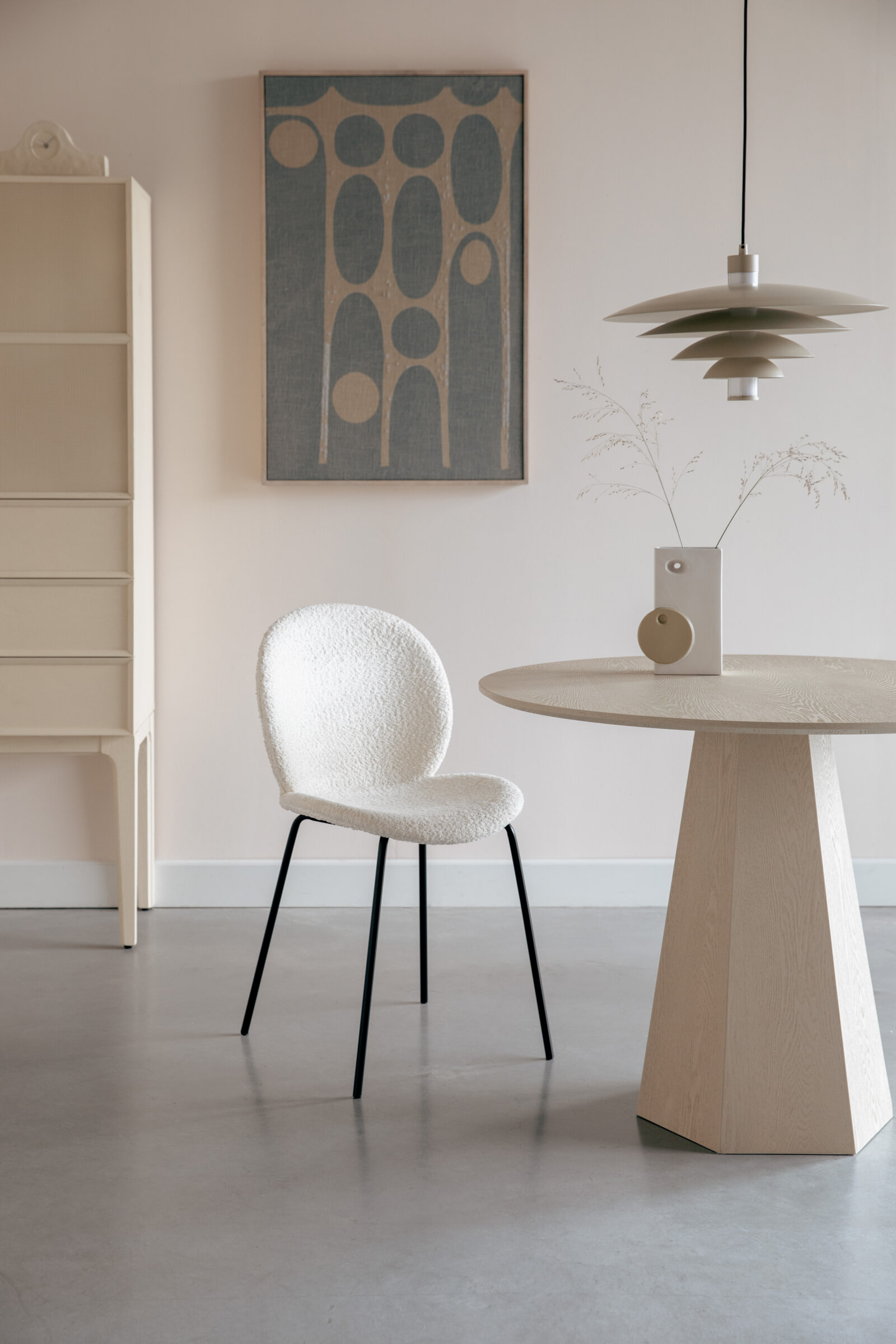 Zuiver Ronde Eettafel 'Pilar' Essenhout, 100cm, kleur Beige