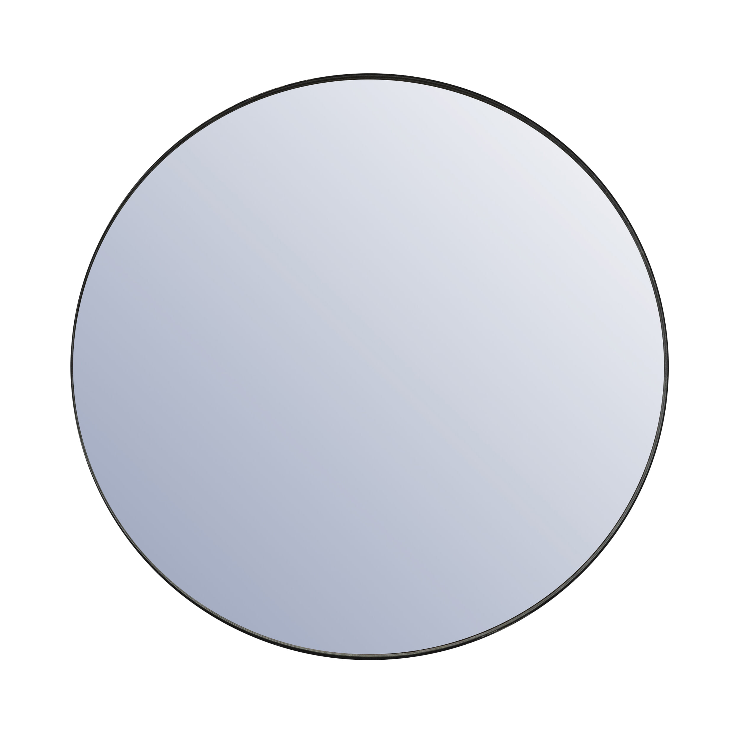 By-Boo Ronde Spiegel 'Immense' XXL 120cm, kleur Zwart