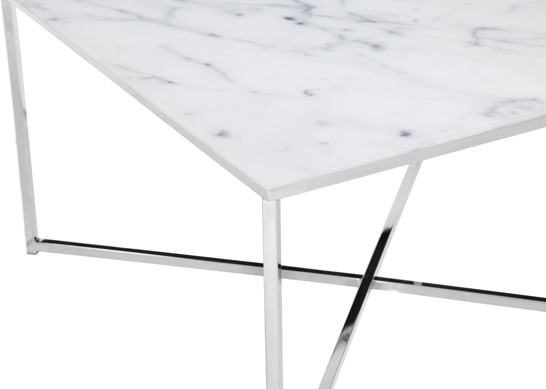 Artistiq Salontafel 'Chloè', 80cm, Marmerlook, kleur Wit