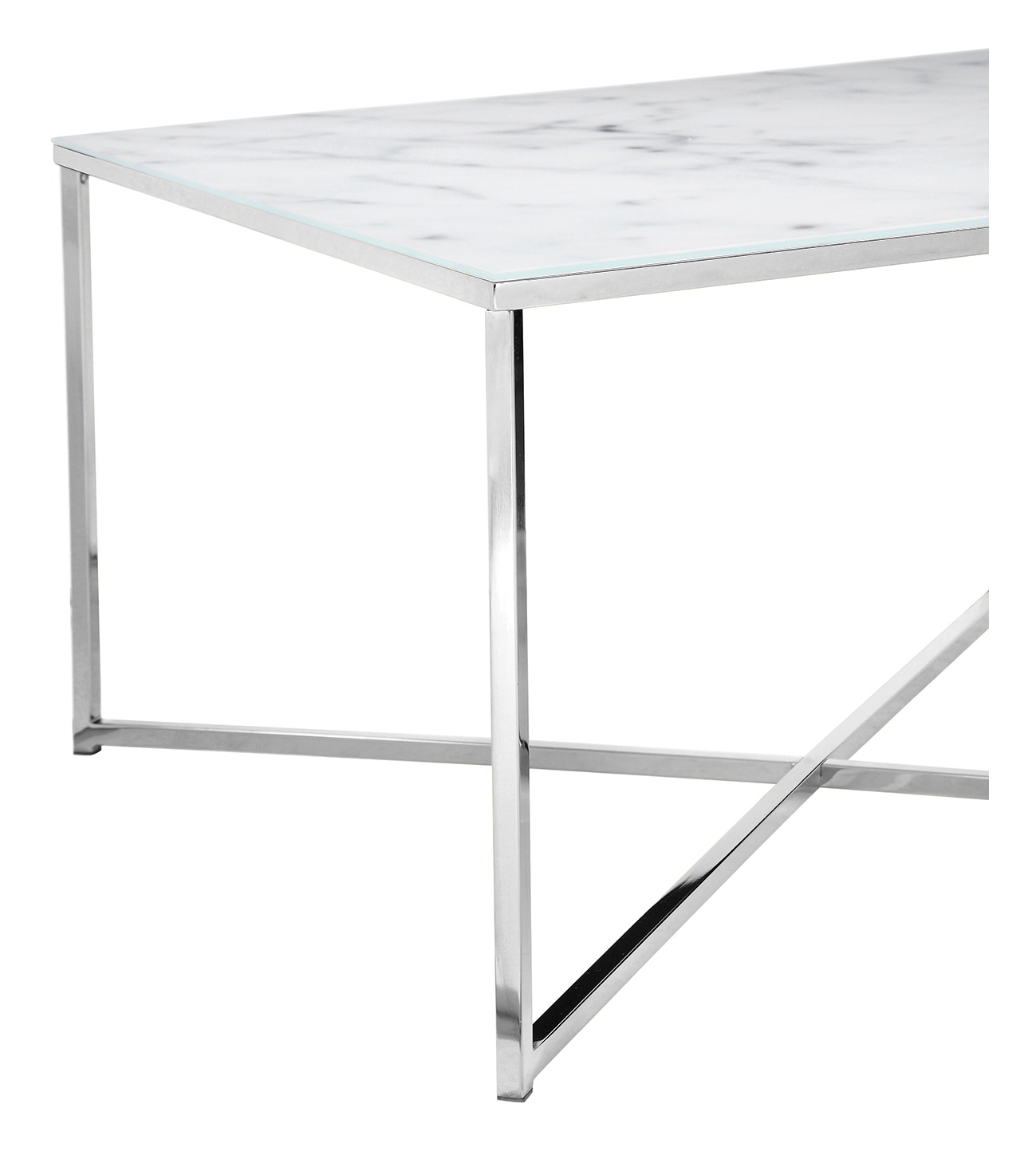 Artistiq Salontafel 'Chloè', 80cm, Marmerlook, kleur Wit