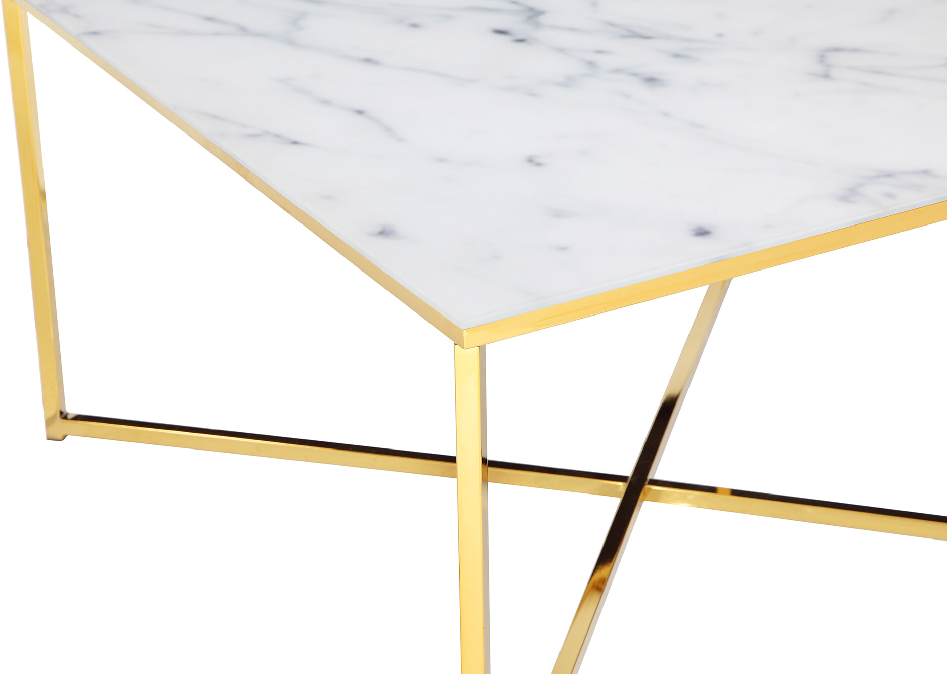 Artistiq Vierkante Salontafel 'Chloè' Wit Marmerlook