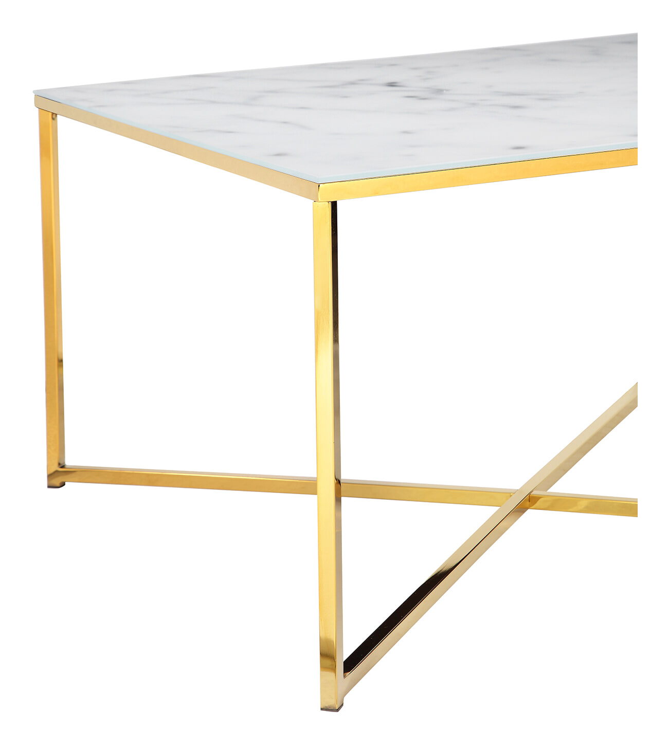 Artistiq Vierkante Salontafel 'Chloè' Wit Marmerlook