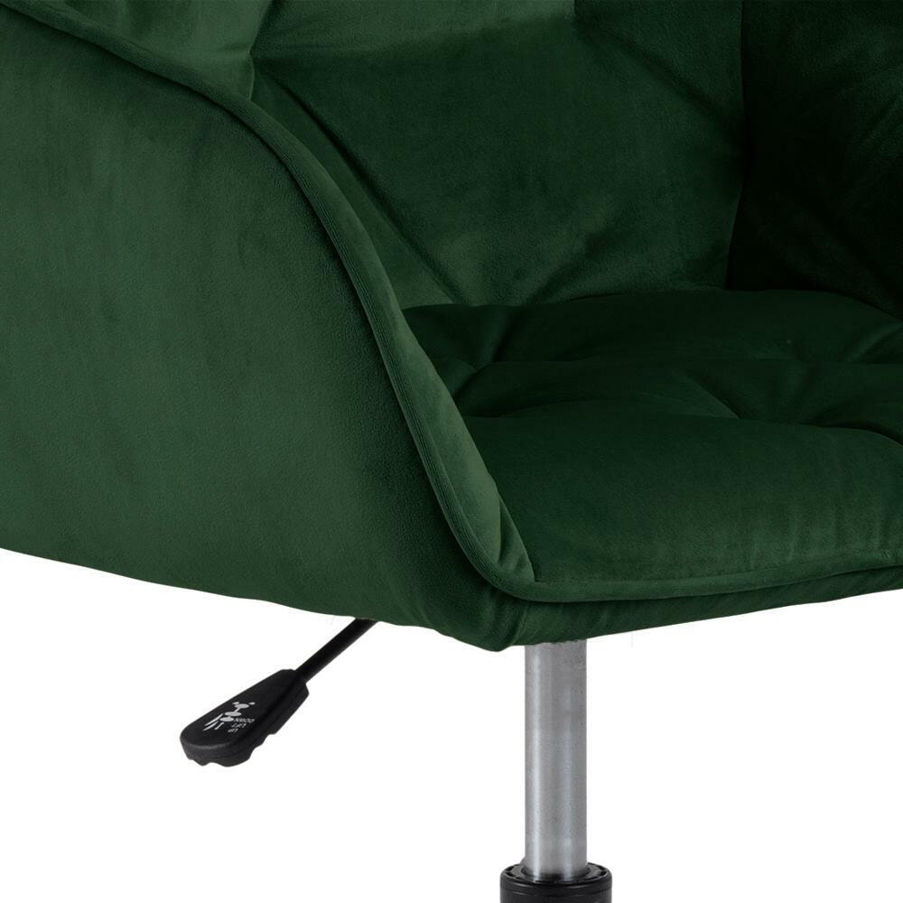 Bendt Bureaustoel 'Loren' Velvet, kleur Forest Green
