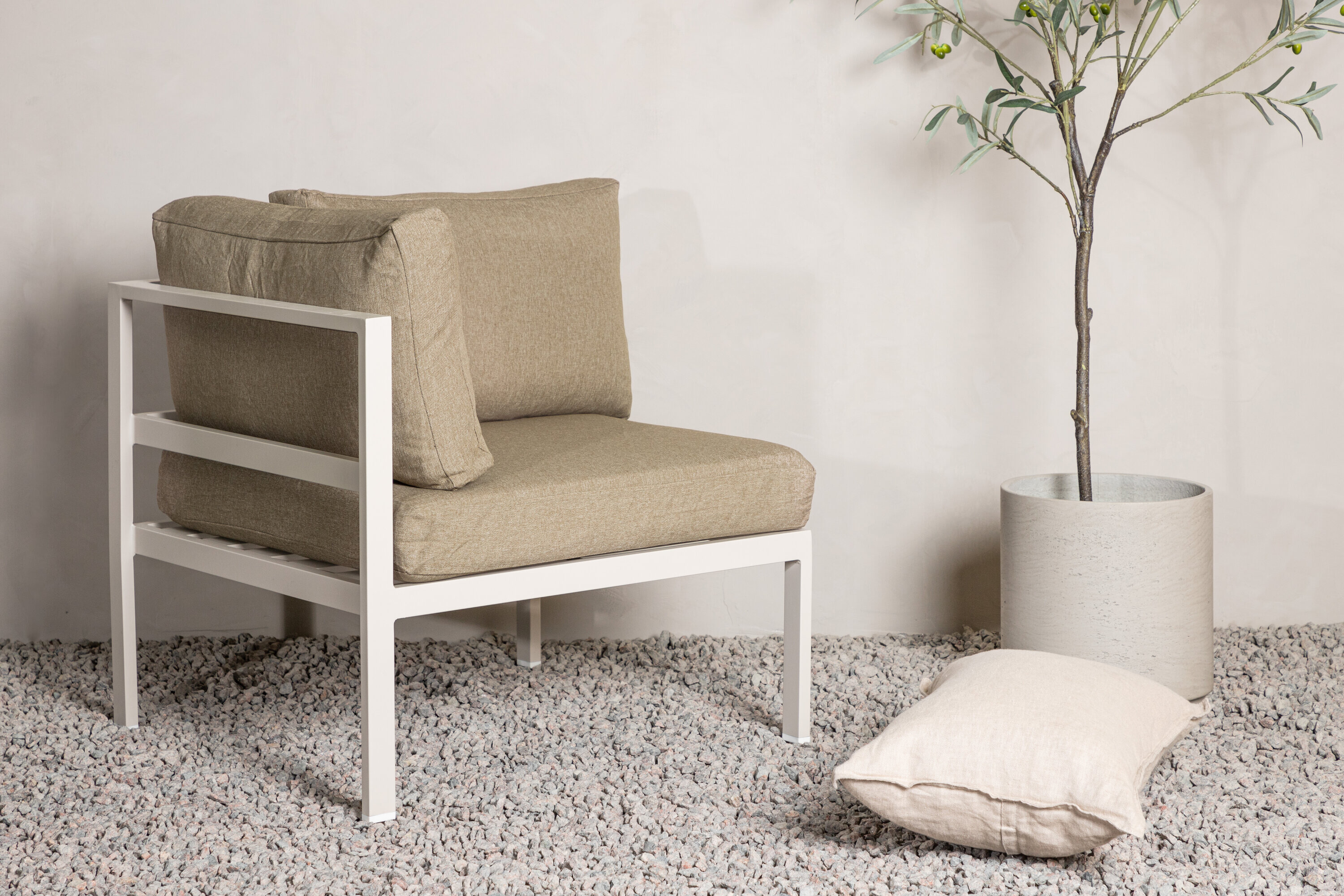 Nohr Hoek Loungebank Lasheka Modulair - Beige