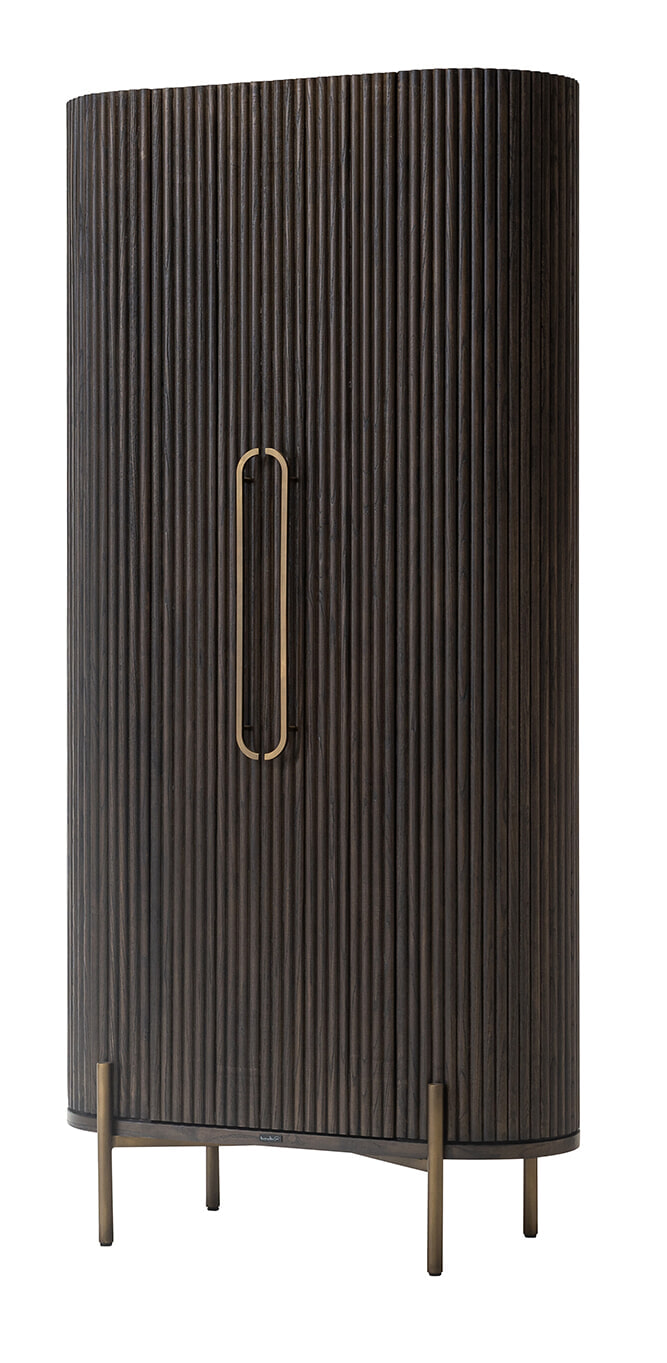 Richmond Opbergkast 'Luxor' Eiken, 190 x 90cm, kleur donkerbruin