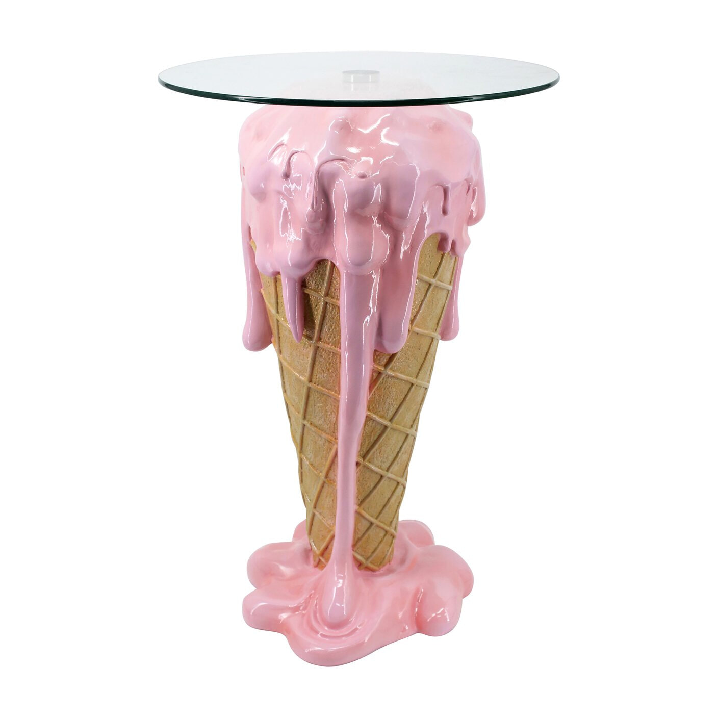 Richmond Bijzettafel Ice Ø48cm - Roze - Rond