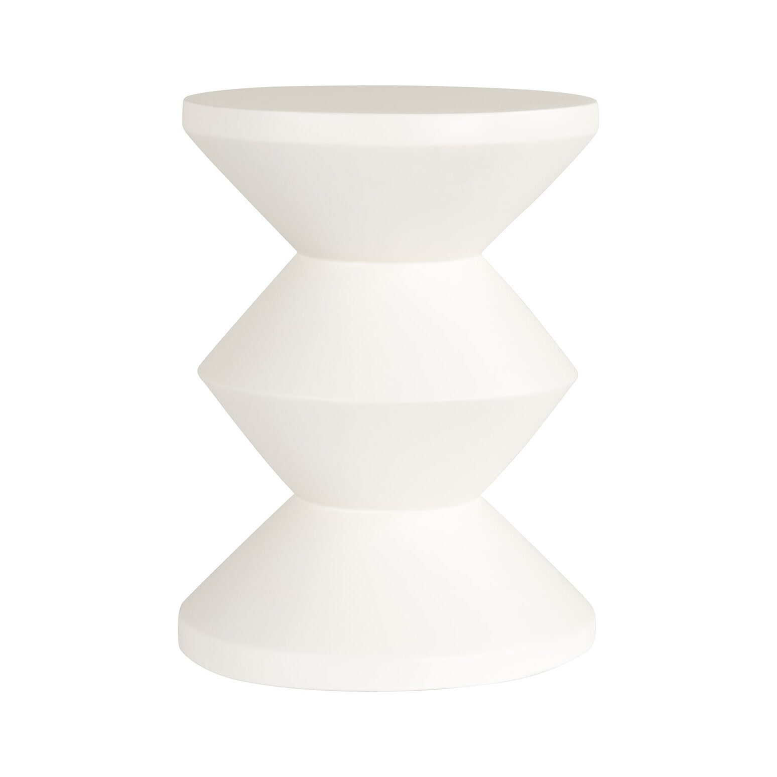 Richmond Ronde Bijzettafel Bloomstone 35cm - Wit