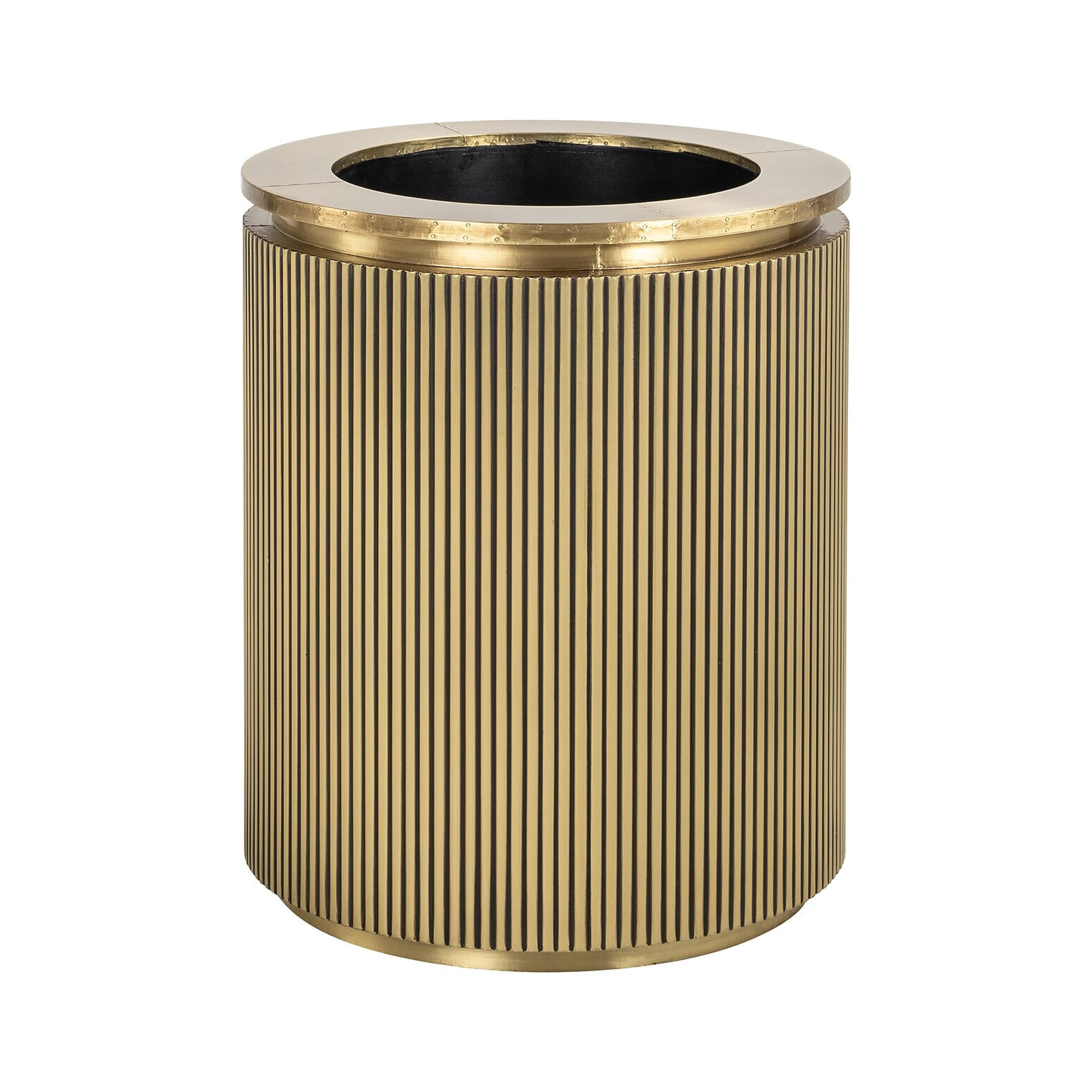 Richmond Bloempot Ironville Brass, 60cm hoog - Brushed gold