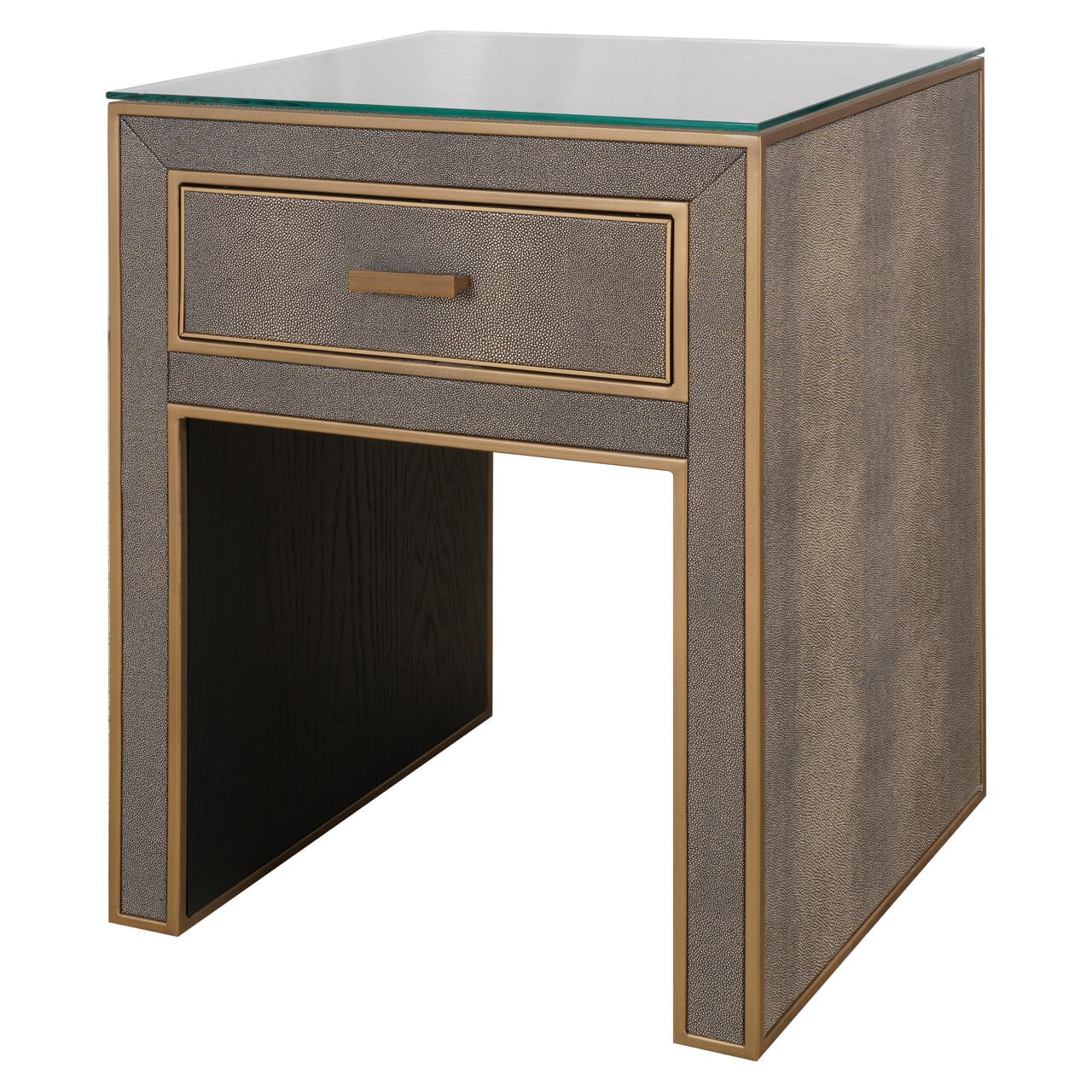 Richmond Nachtkastje 'Bloomville' Lederlook, Met 1 lade