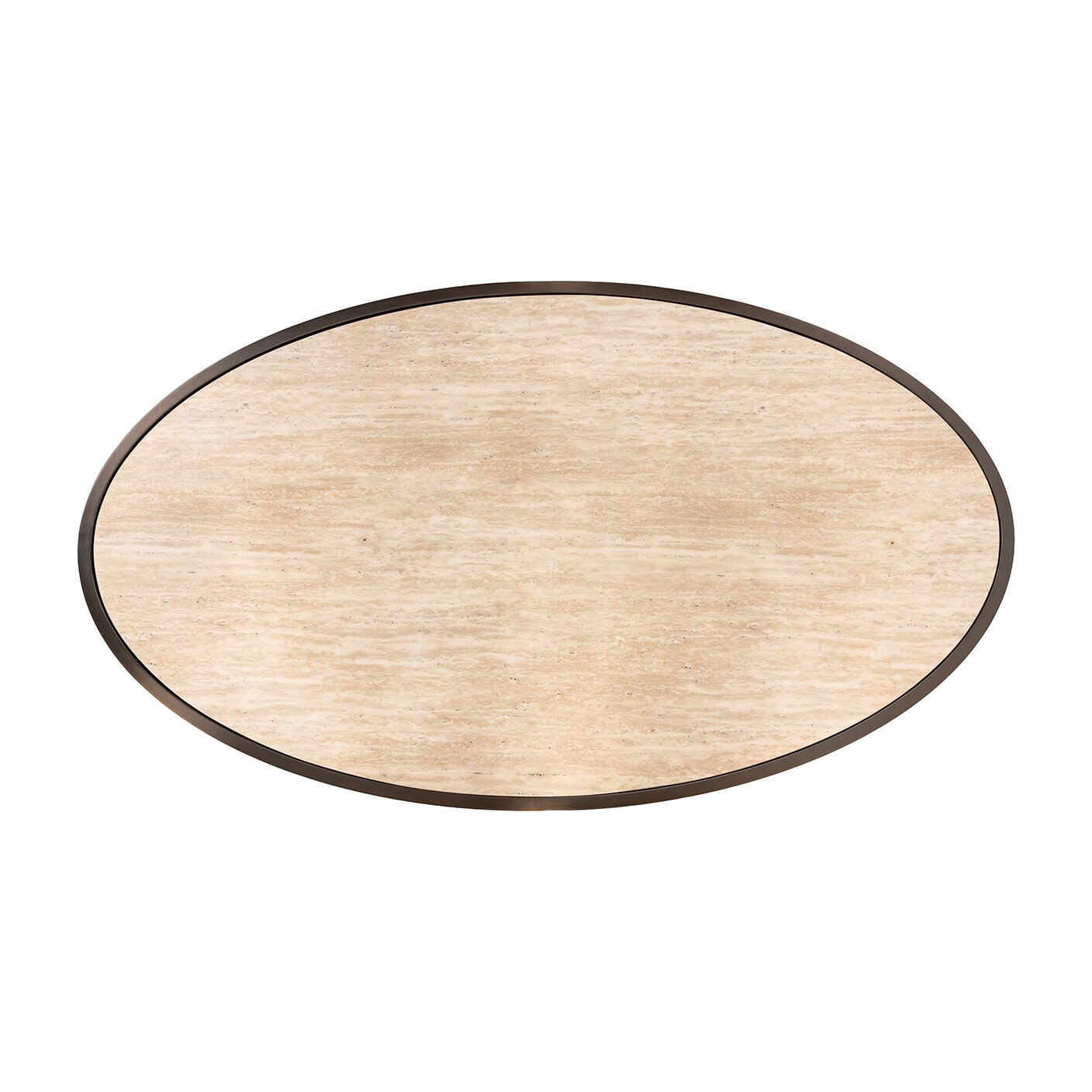 Richmond Ovale Salontafel 'Bonanza' Marmerlook, 140 x 80cm