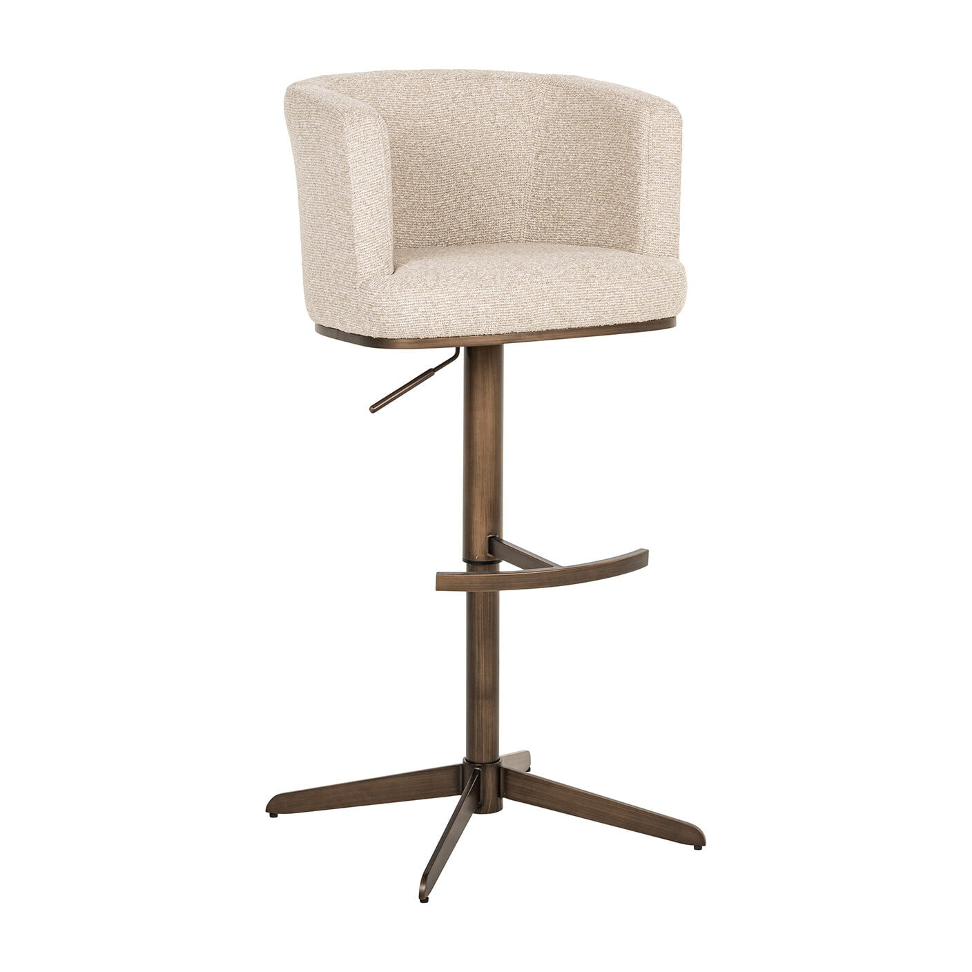 Richmond Barstoel 'Cheyenne' kleur Biscotti (zithoogte 67cm)