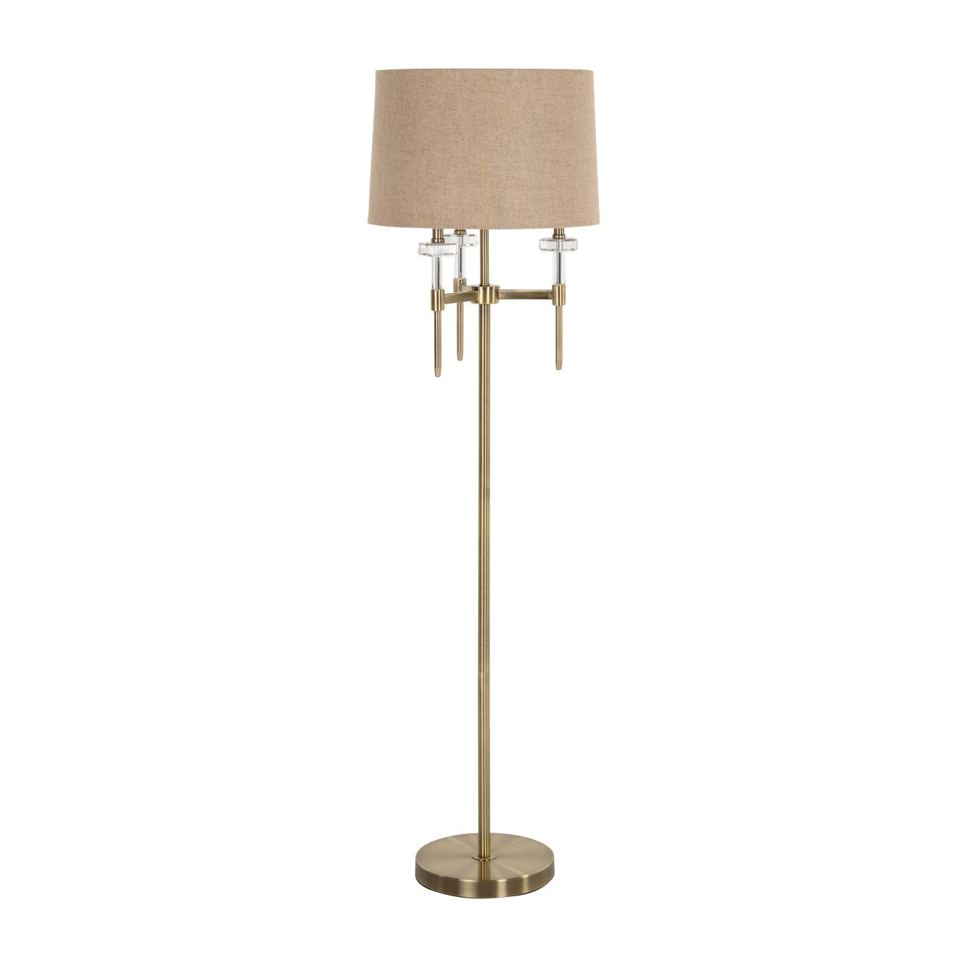 Richmond Vloerlamp 'Josie' 161cm hoog, kleur Brushed Gold