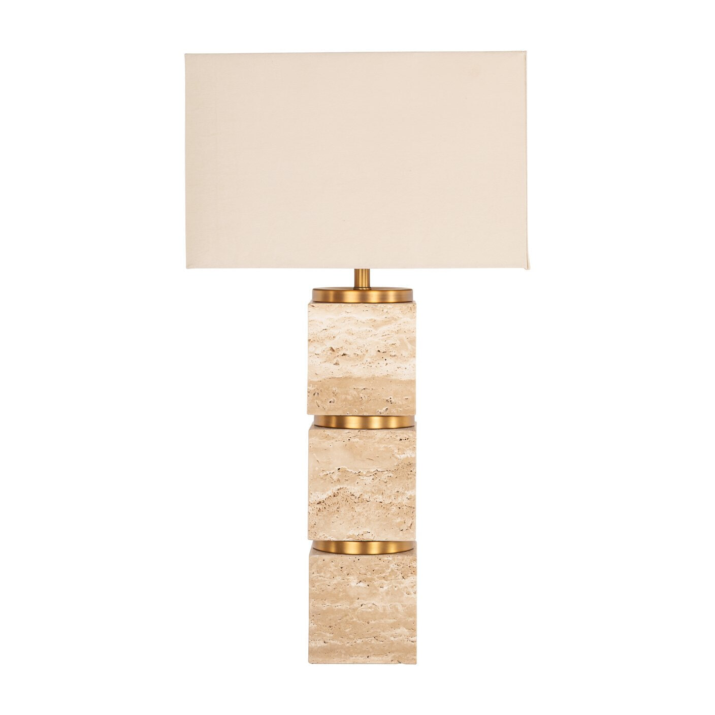 Richmond Tafellamp 'Jaella' Travertin, 70cm
