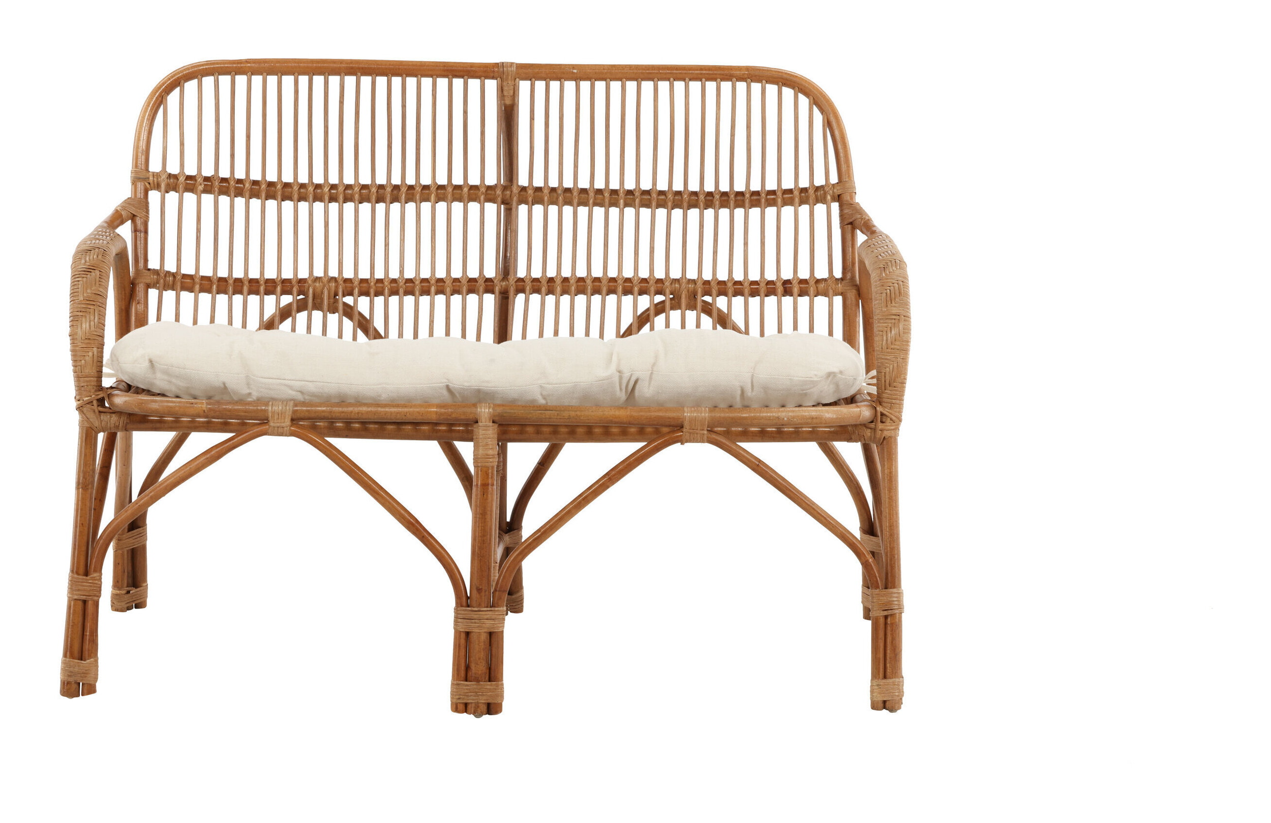 Nohr 2-zits Tuinbank 'Albany' Rotan, kleur Naturel