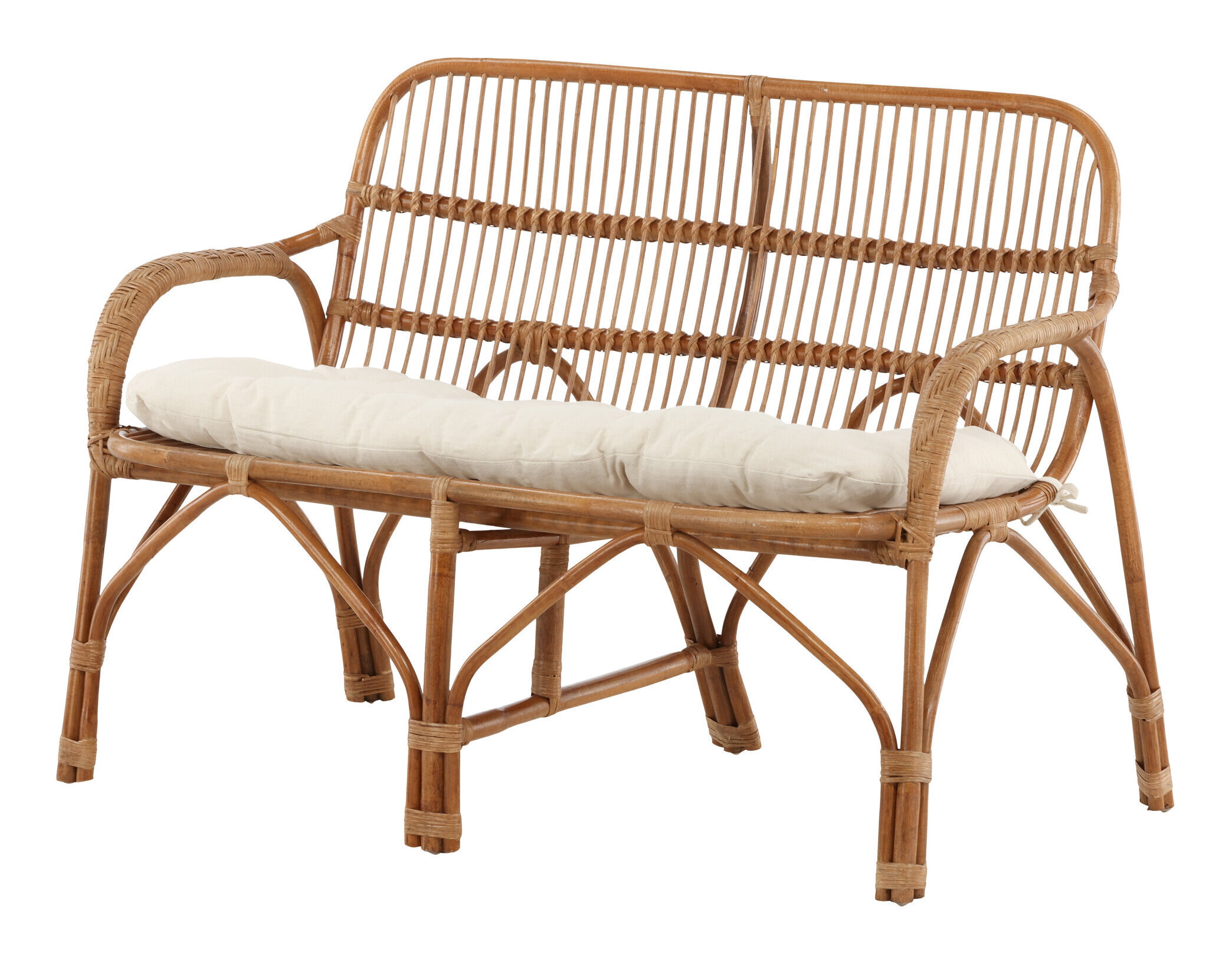 Nohr 2-zits Tuinbank 'Albany' Rotan, kleur Naturel