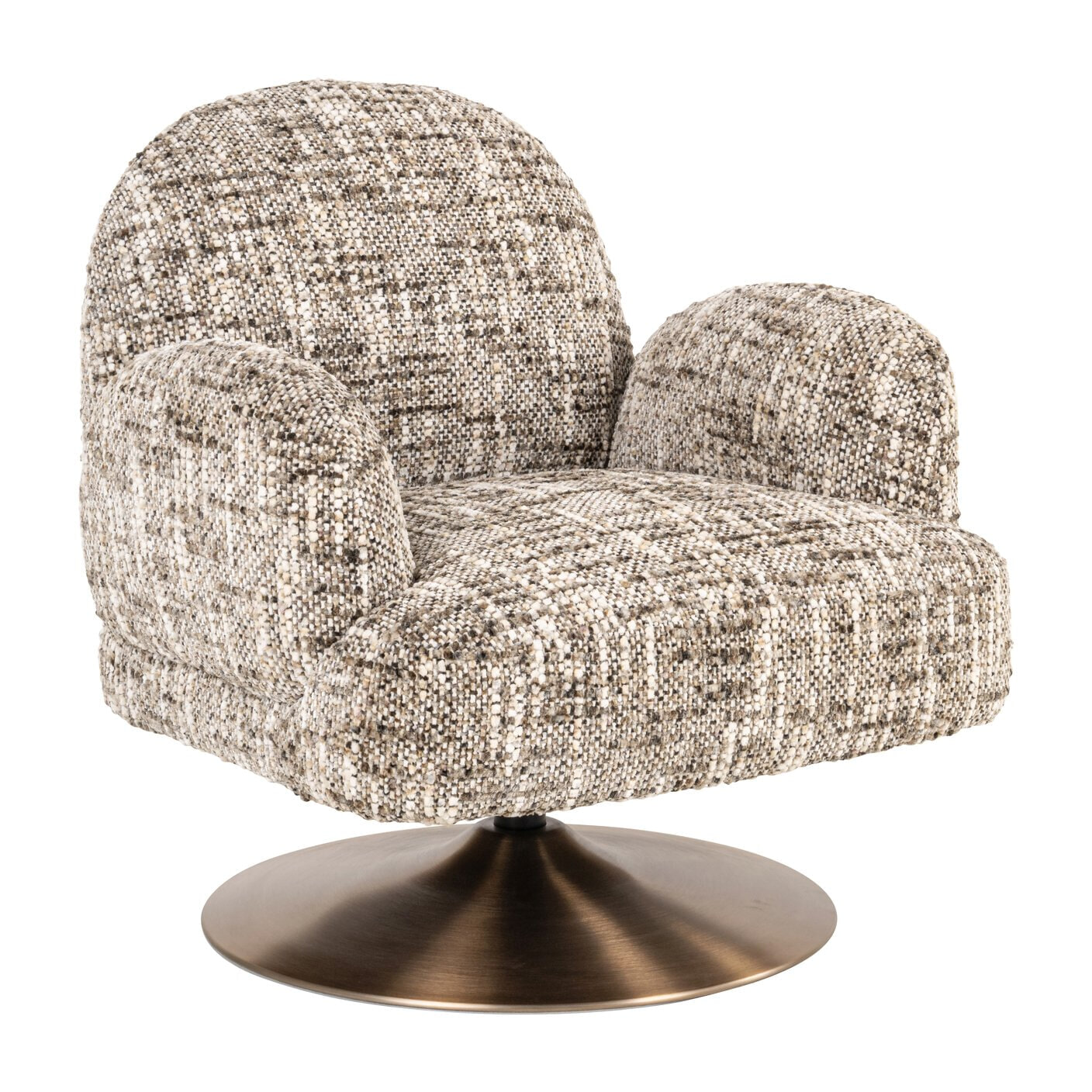 Richmond Draaifauteuil 'Kagney' Geweven stof, kleur Bruin