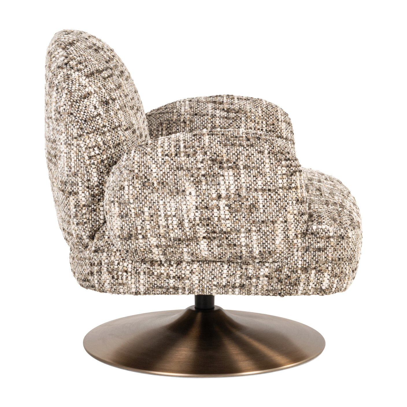 Richmond Draaifauteuil 'Kagney' Geweven stof, kleur Bruin