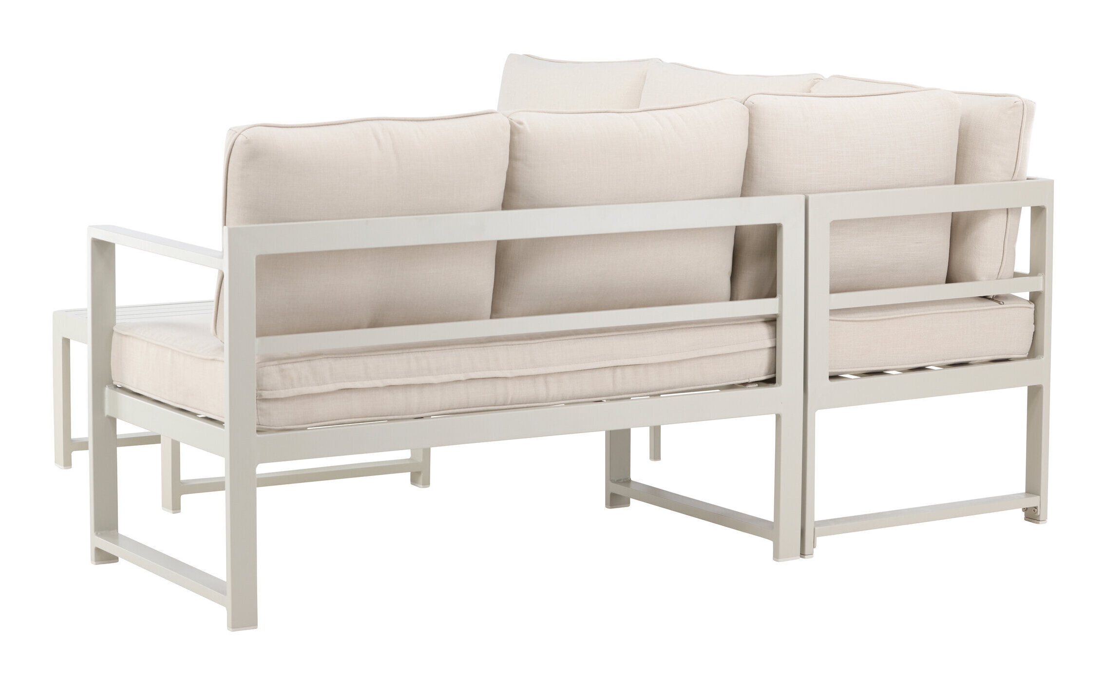 Nohr Loungeset 'Terah' Met hoekbank en tafel, kleur Beige