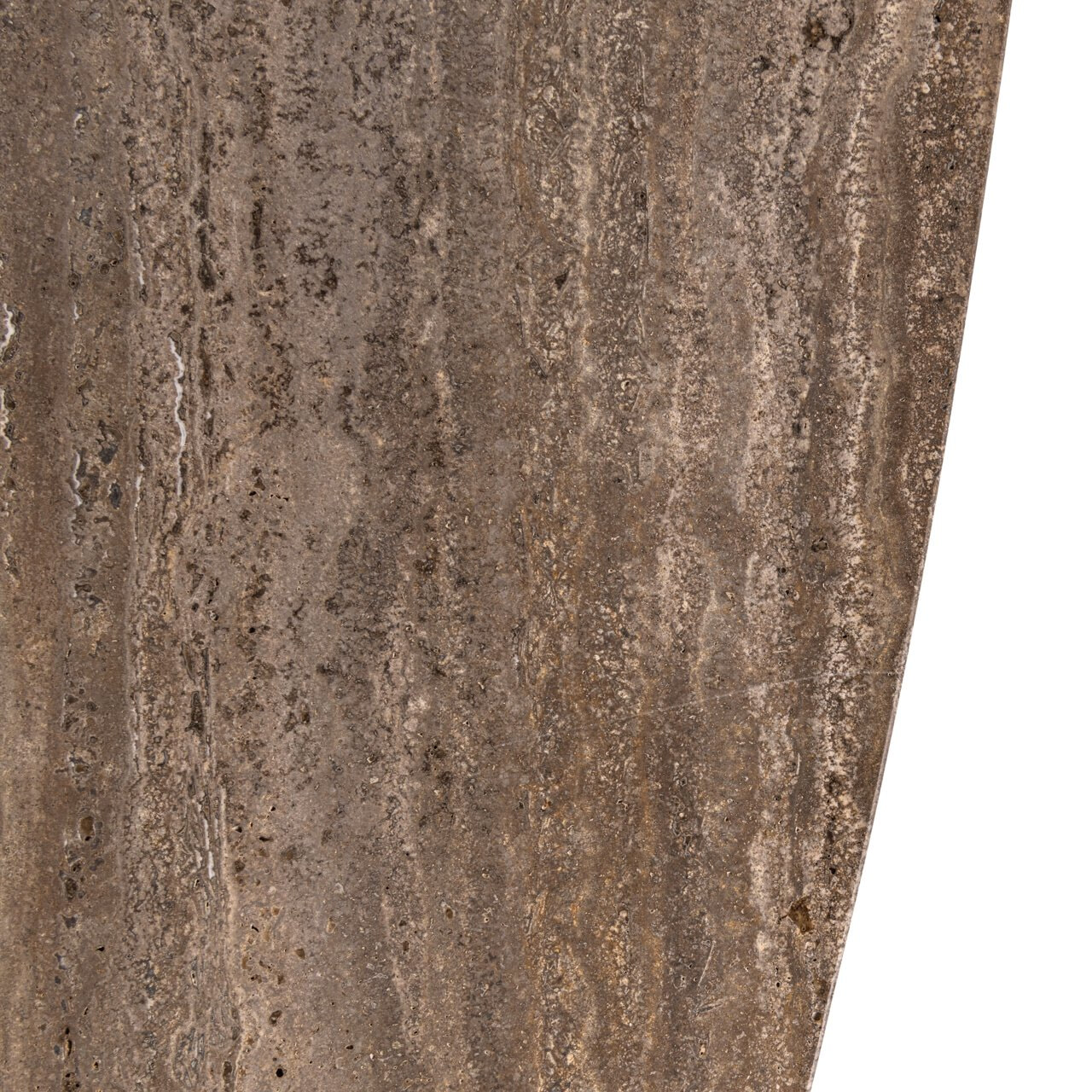 Richmond Ovale Eettafel 'Russo' Travertin en brass, 235 x 110cm