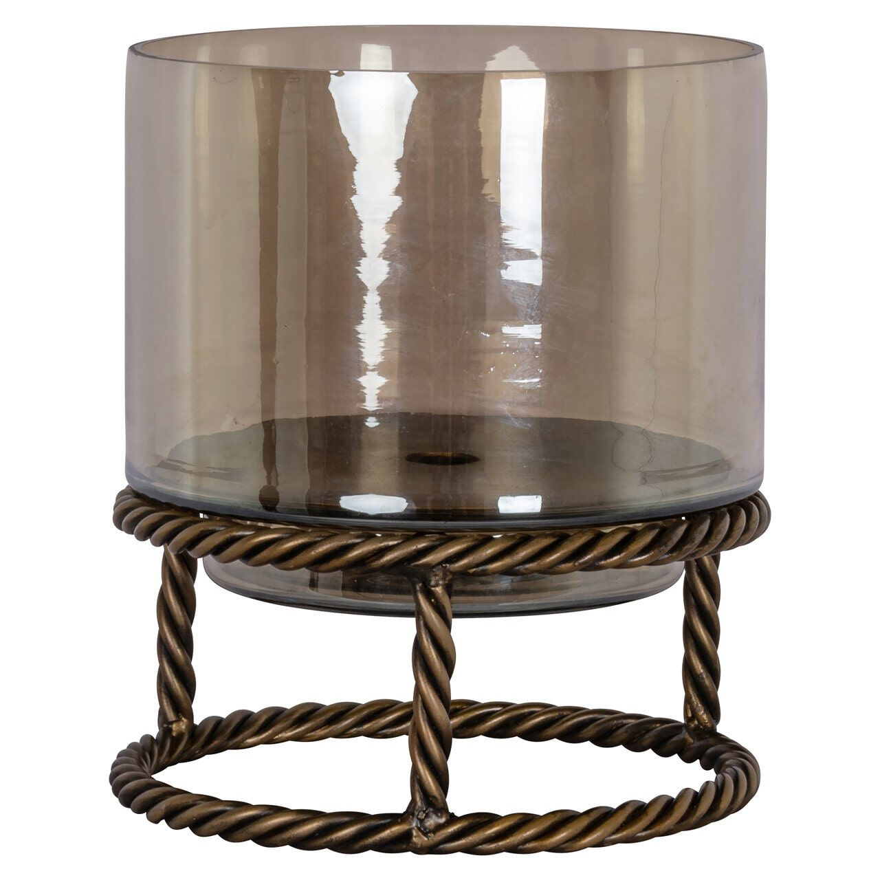 Richmond Windlicht 'Ropia' 25cm, kleur Goud