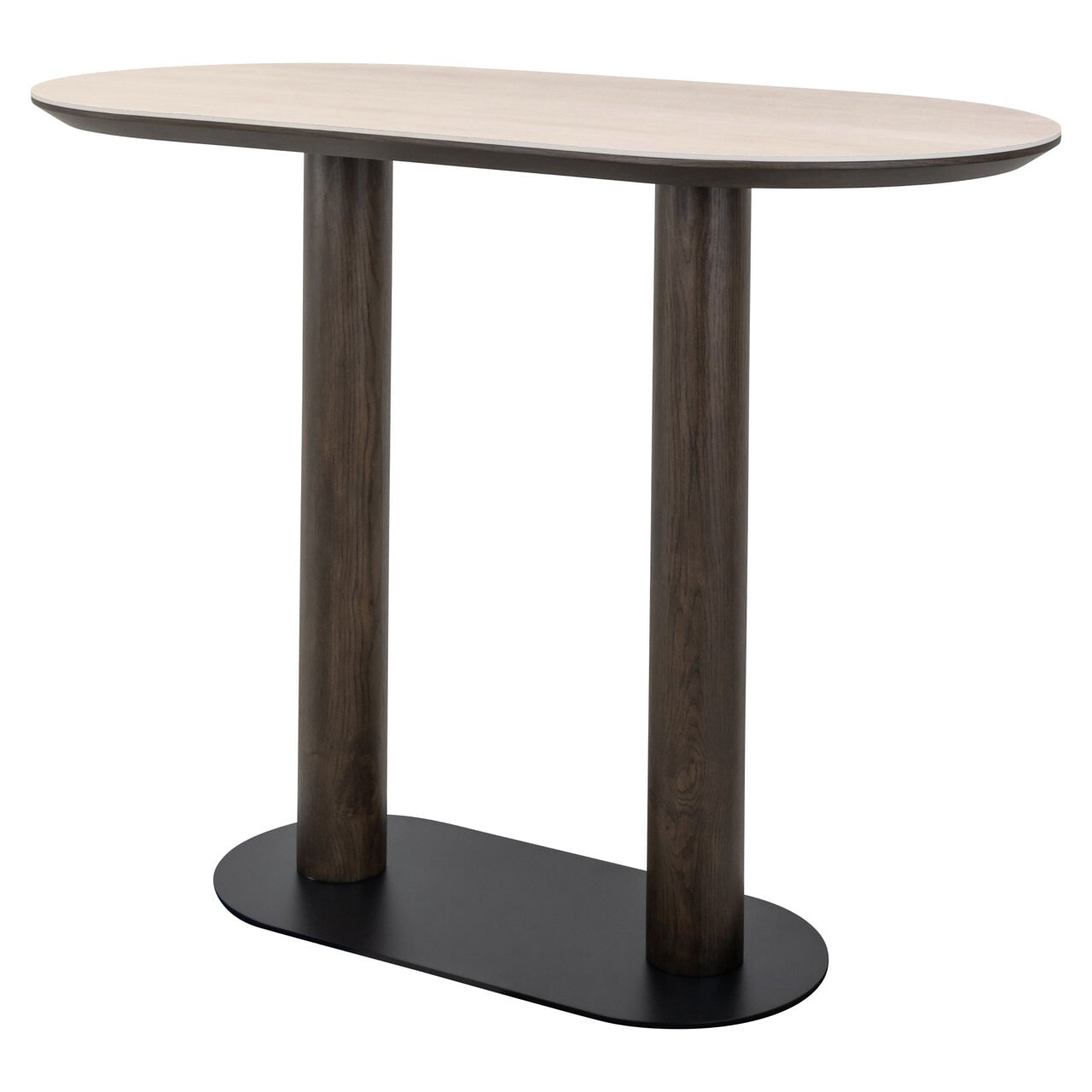 Richmond Ovale Bartafel 'Ritz' Travertin en eiken, 140 x 75cm