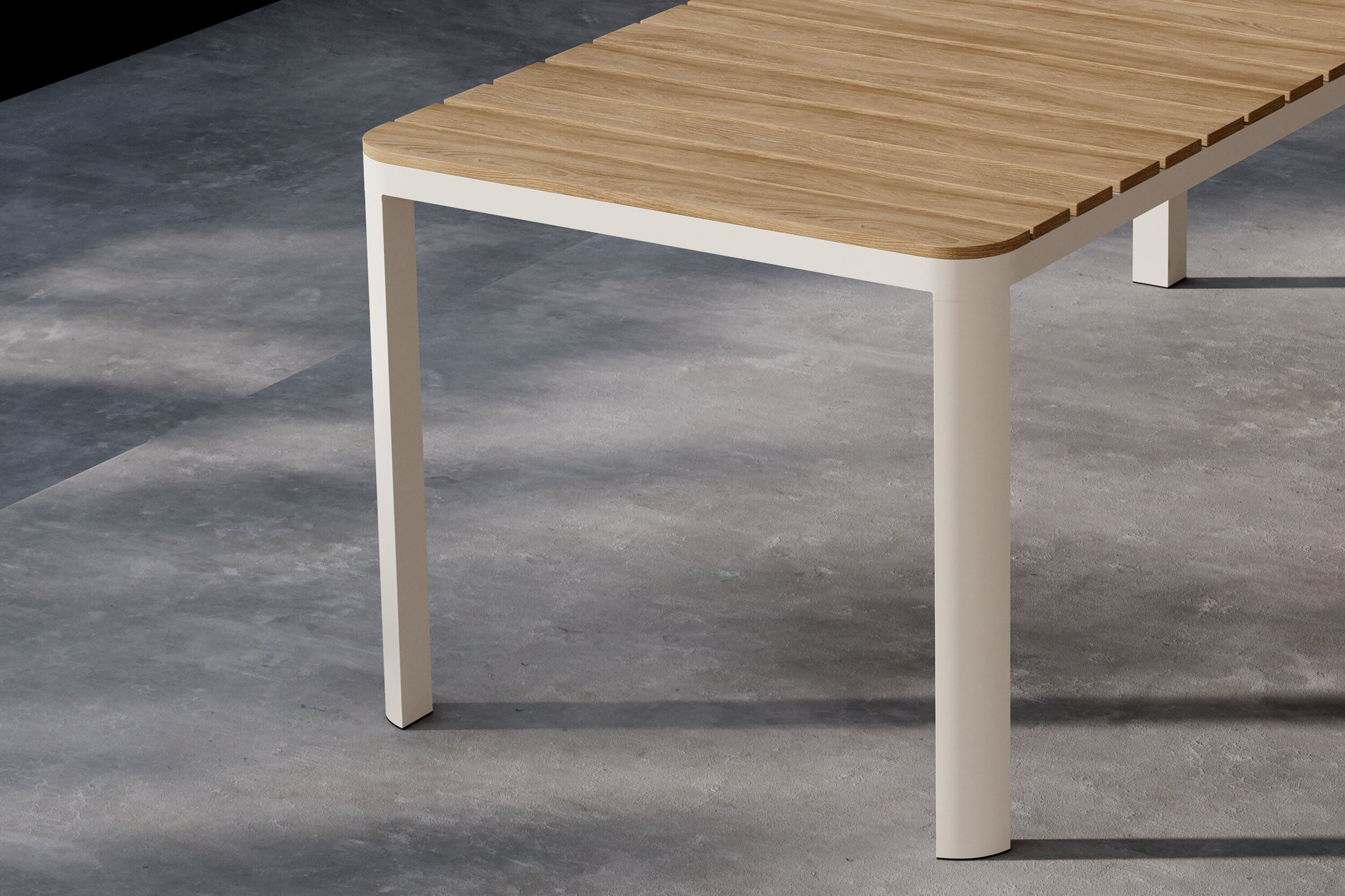 Nohr Tuintafel 'Anndria' 210 x 90cm, Aintwood, kleur Beige/Houtlook