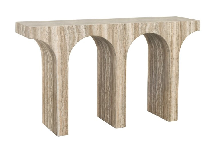 Richmond Sidetable 'Dulce' Marmer en travertinlook, 140cm