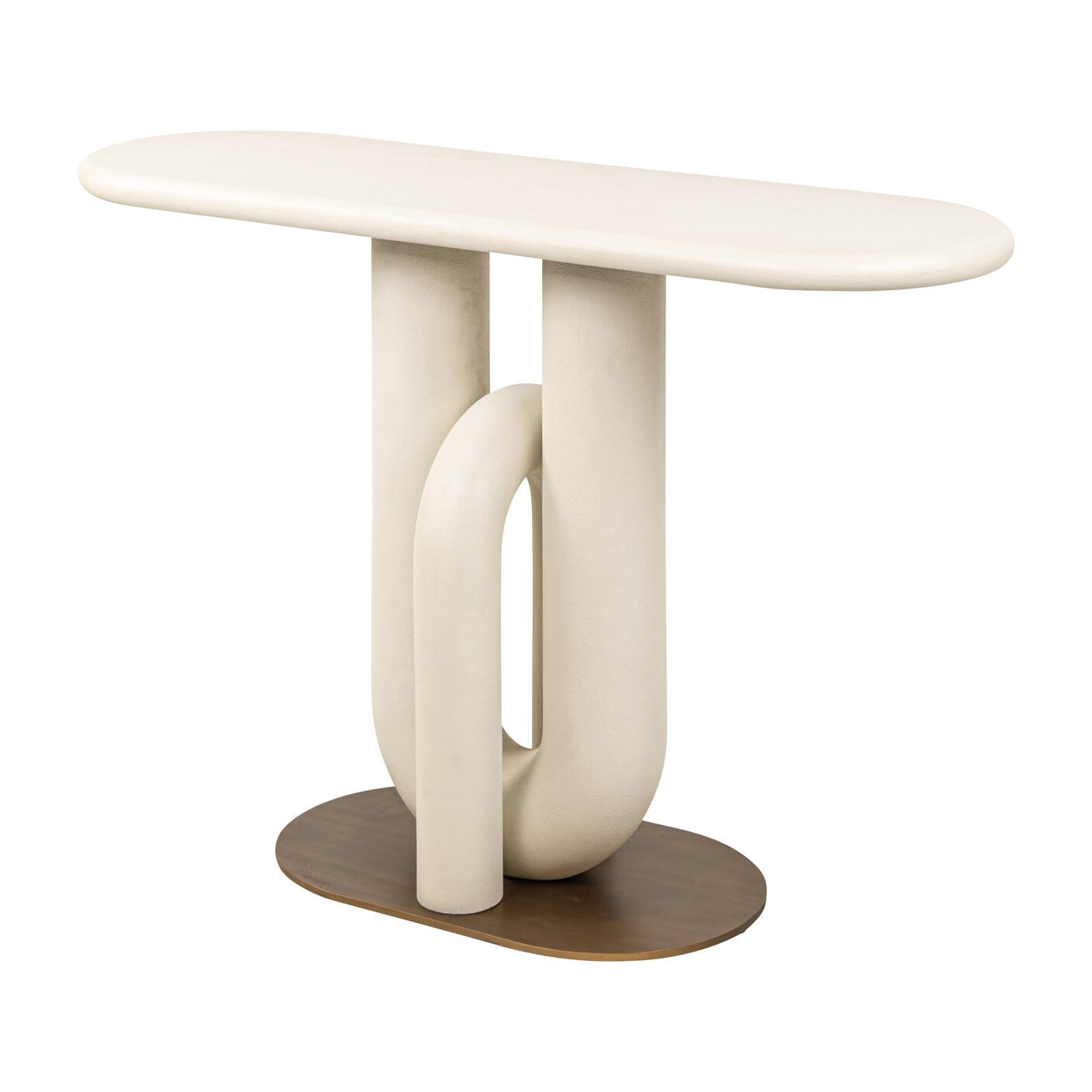 Richmond Ovale Sidetable 'Winslow' 130cm, kleur Wit