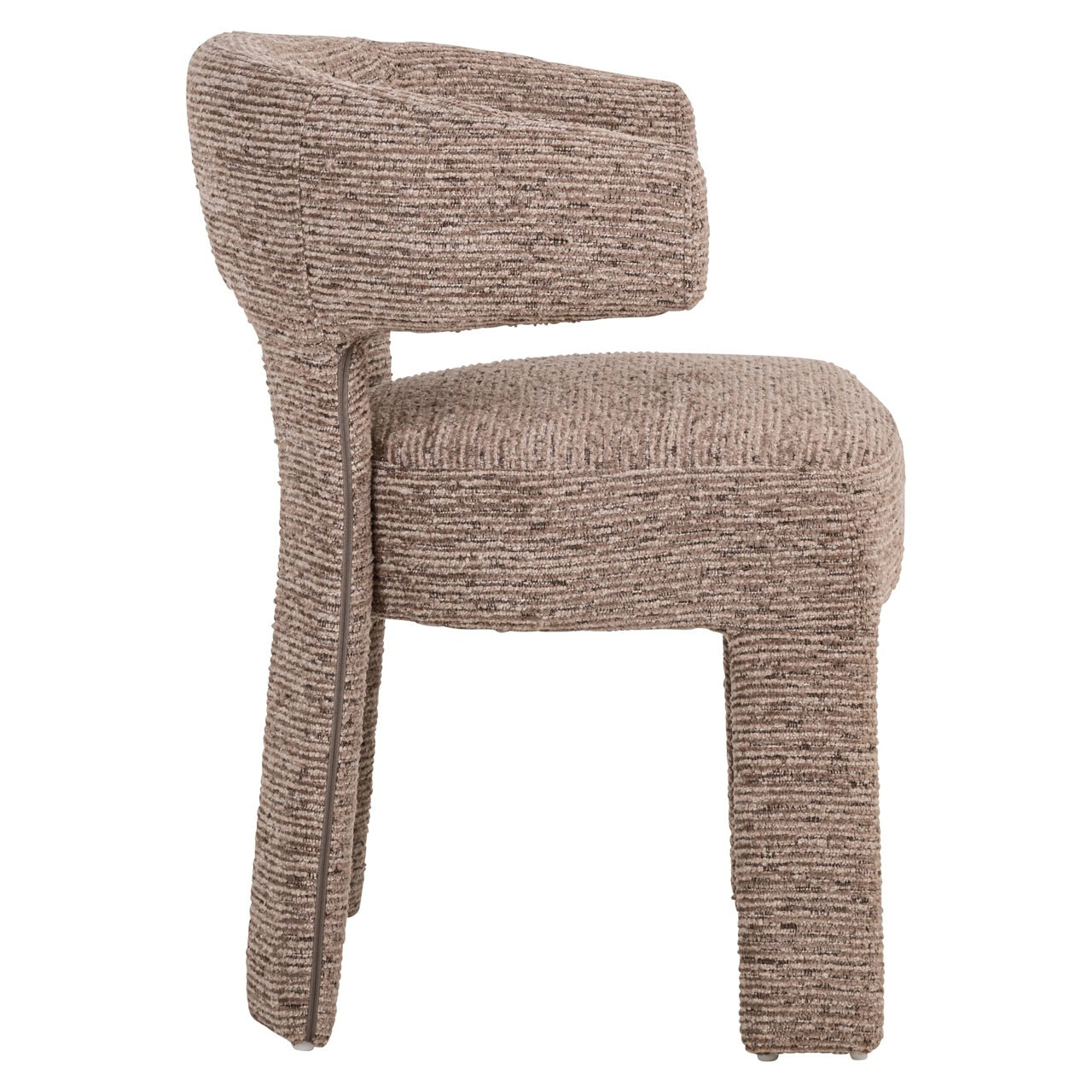 Richmond Eetkamerstoel 'Nerio' Linear stof, kleur Mocca