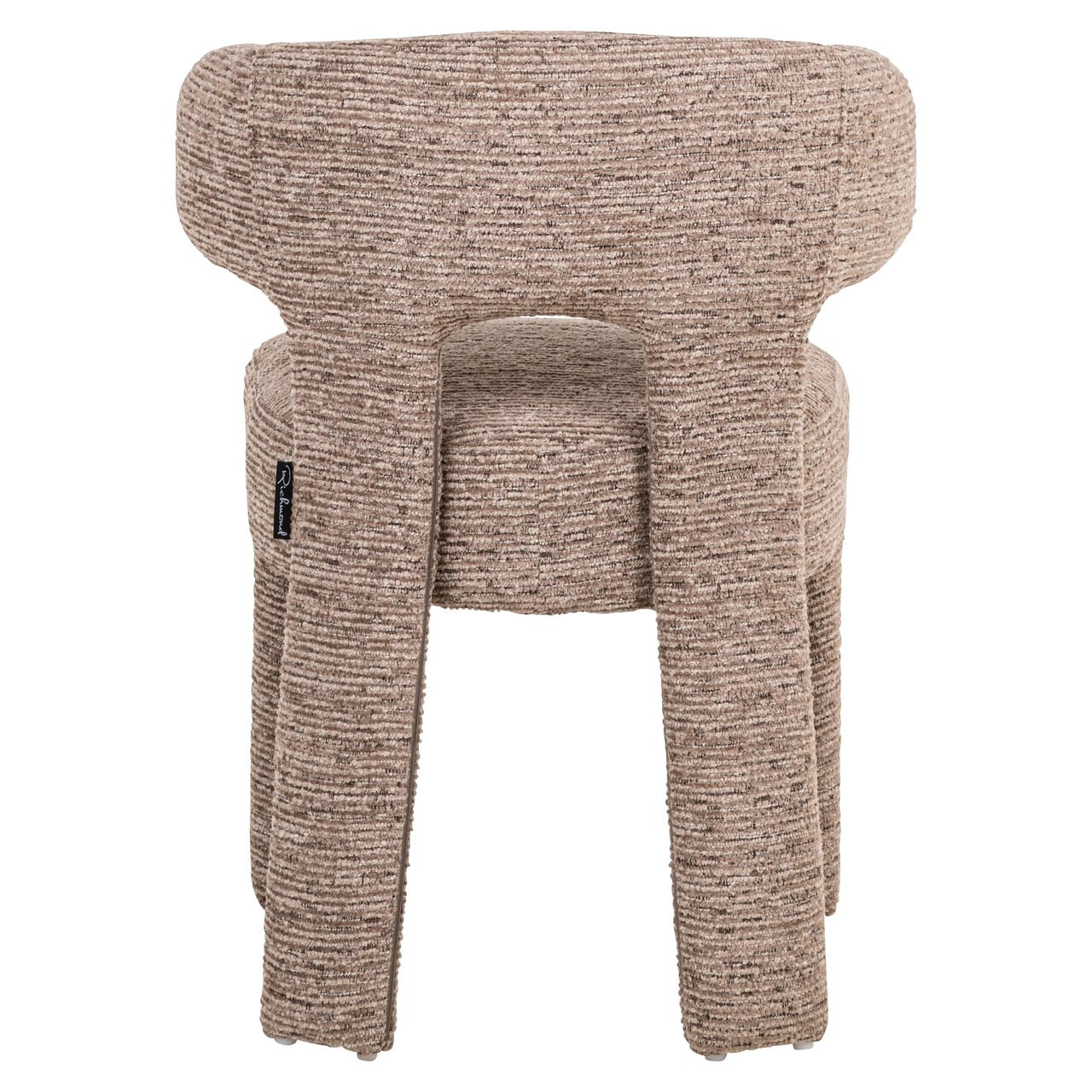 Richmond Eetkamerstoel 'Nerio' Linear stof, kleur Mocca