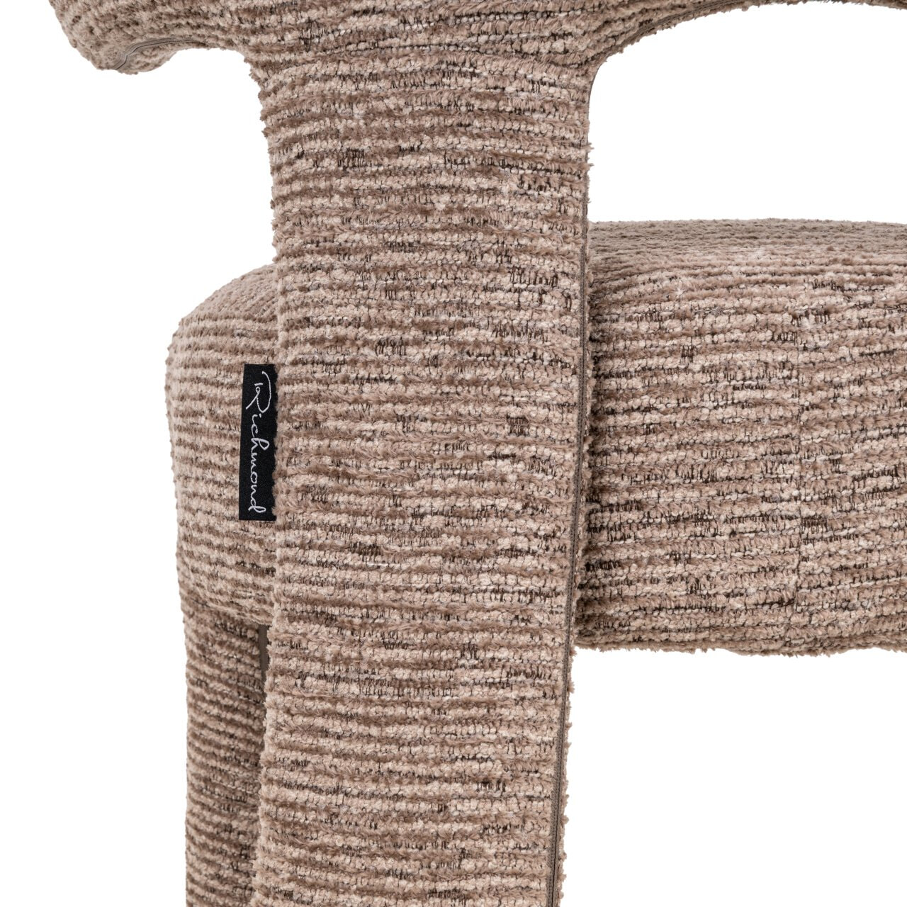 Richmond Eetkamerstoel 'Nerio' Linear stof, kleur Mocca